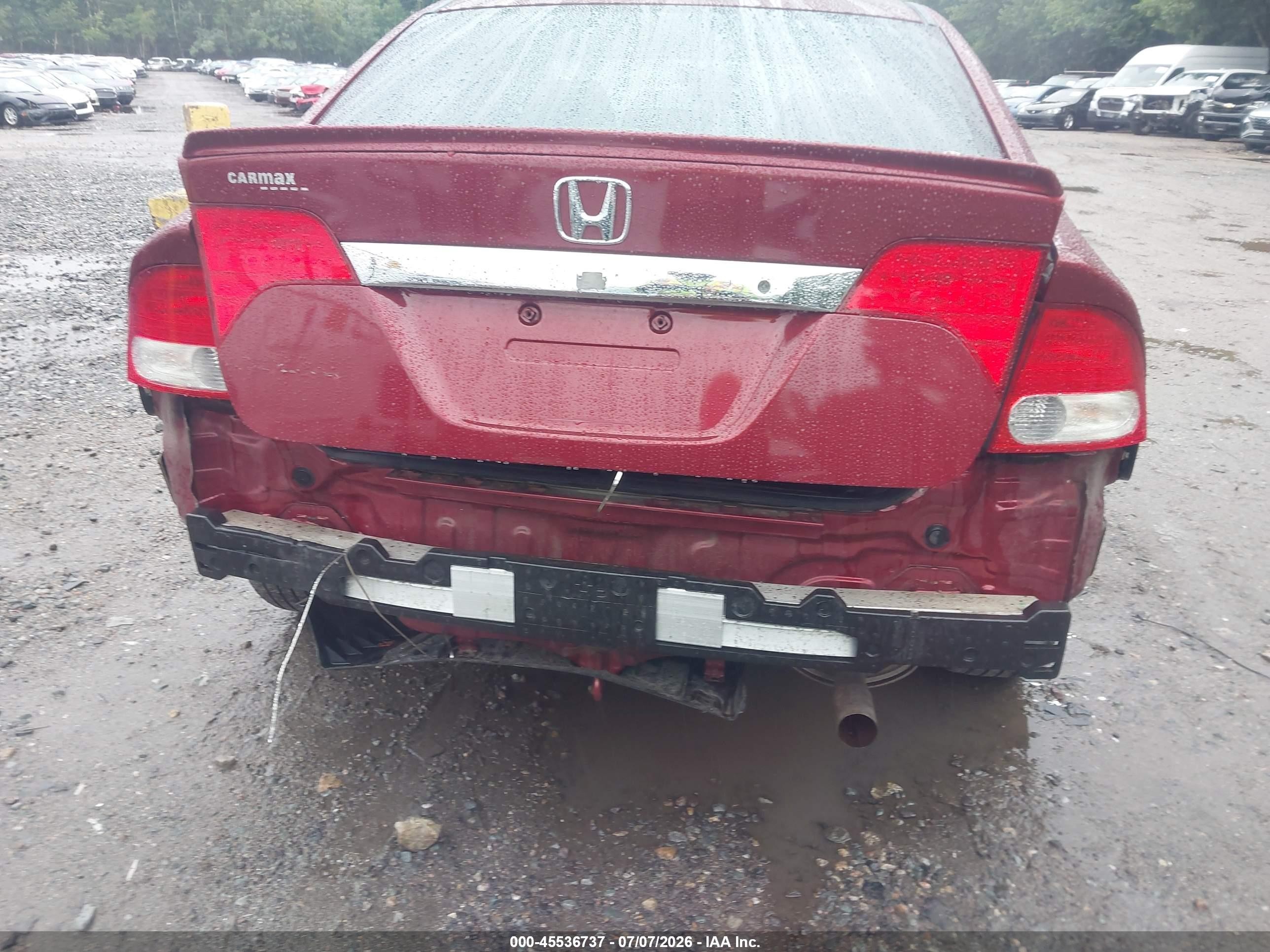 2009 Honda Civic Lx-s Burgundy vin: 2HGFA16679H355332