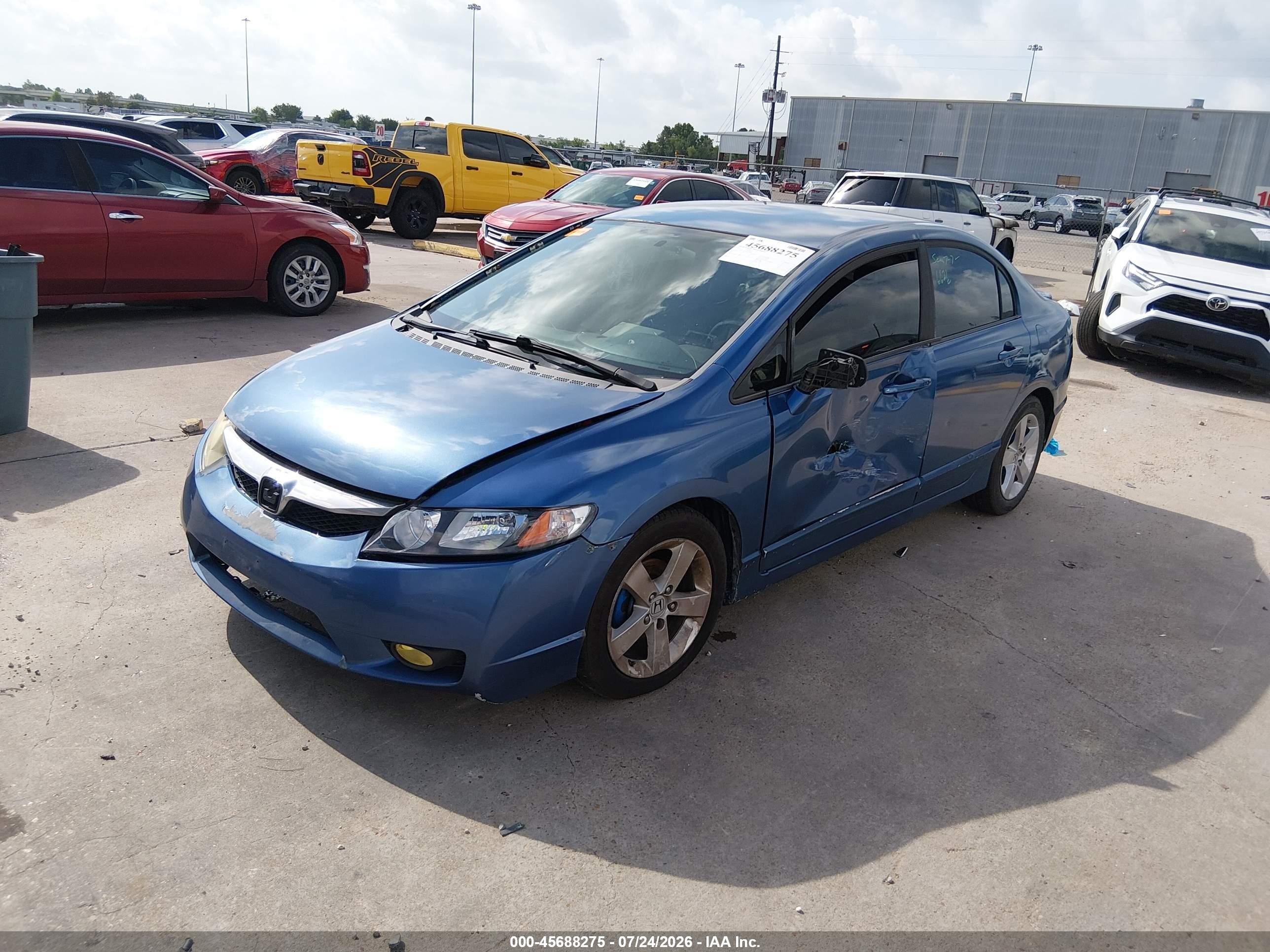 2009 Honda Civic Lx-s Blue vin: 2HGFA16679H508842