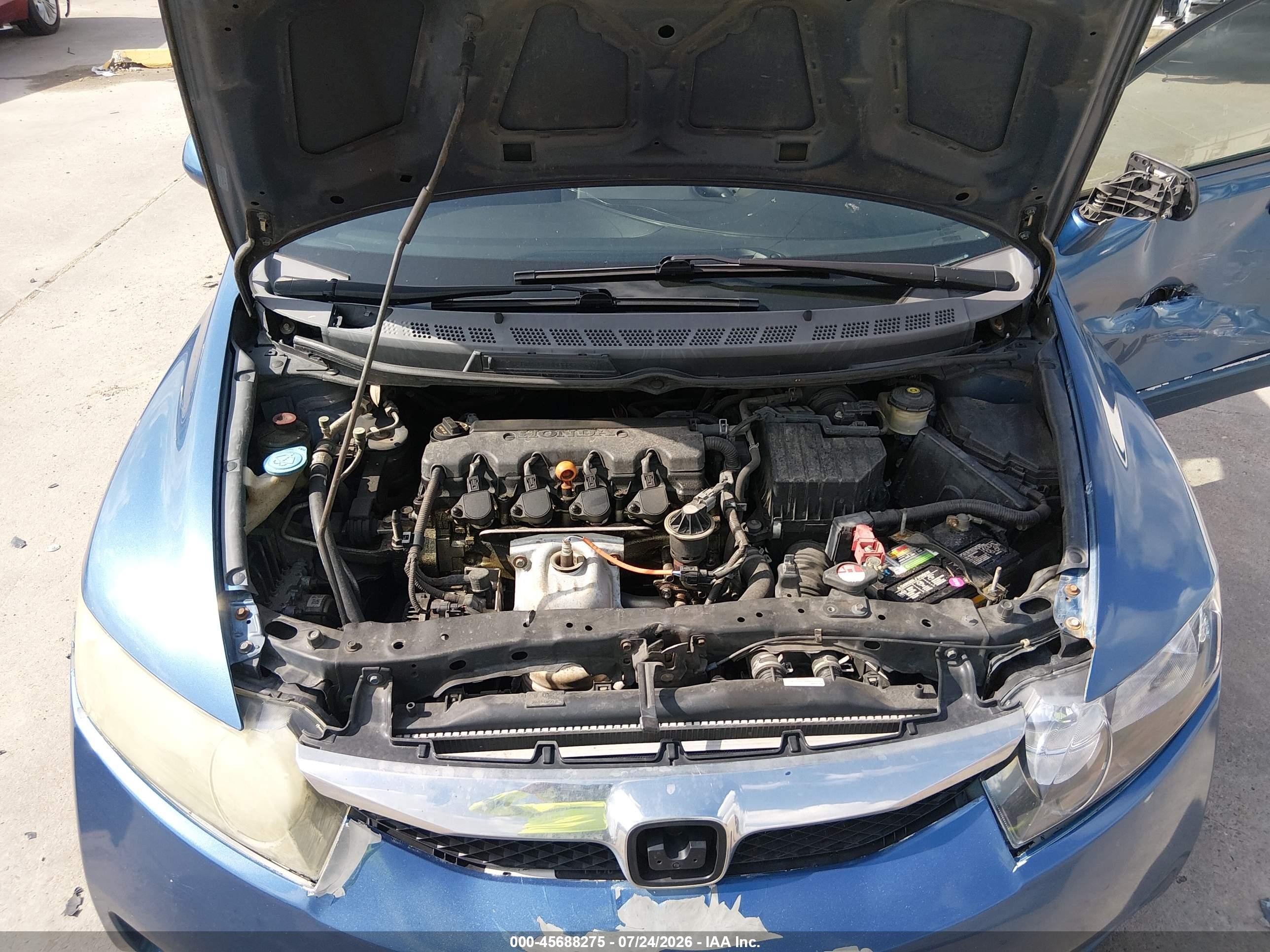 2009 Honda Civic Lx-s Blue vin: 2HGFA16679H508842
