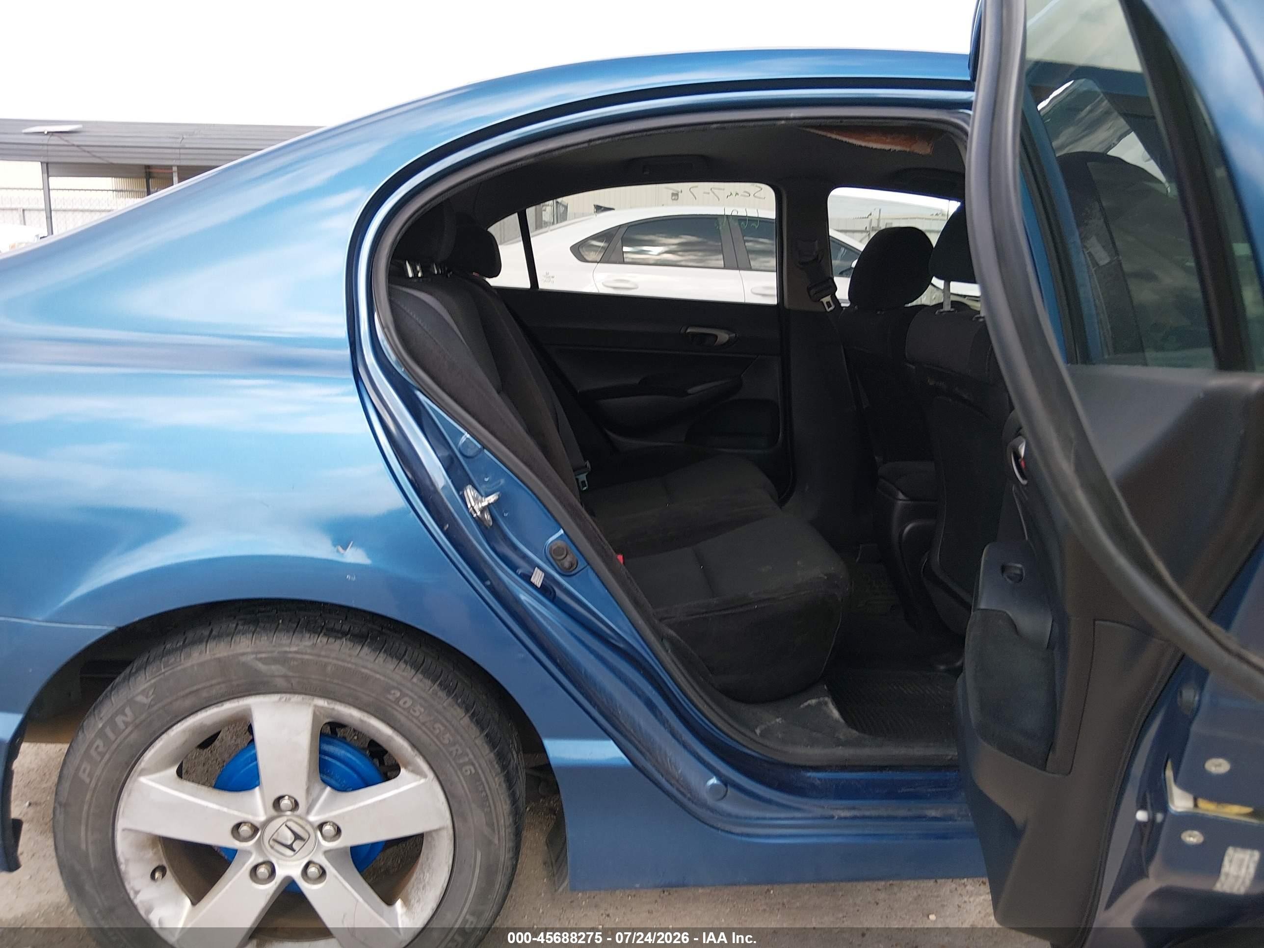 2009 Honda Civic Lx-s Blue vin: 2HGFA16679H508842