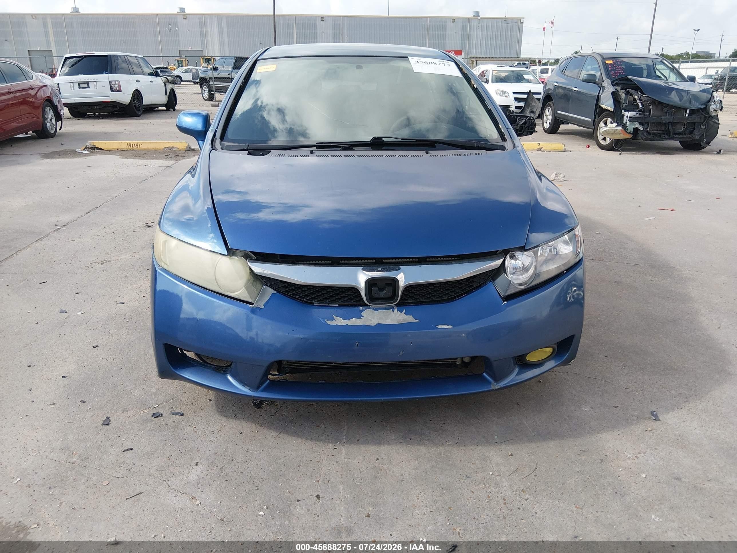 2009 Honda Civic Lx-s Blue vin: 2HGFA16679H508842