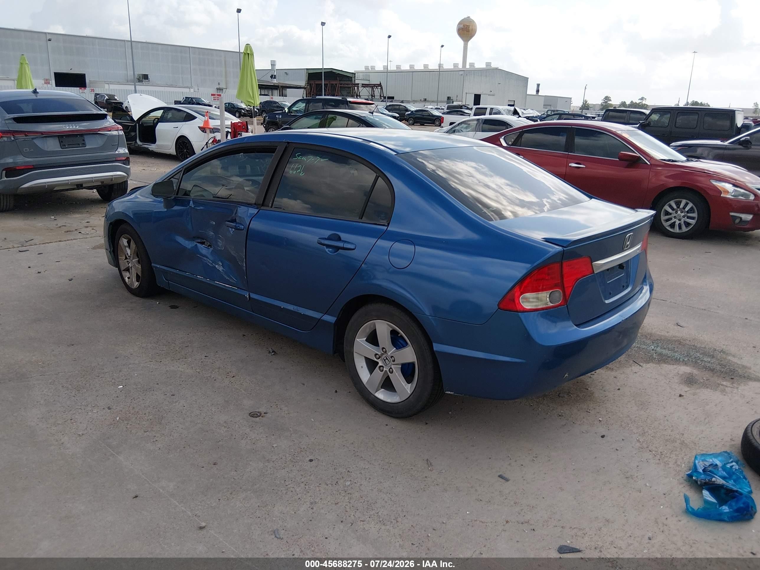 2009 Honda Civic Lx-s Blue vin: 2HGFA16679H508842