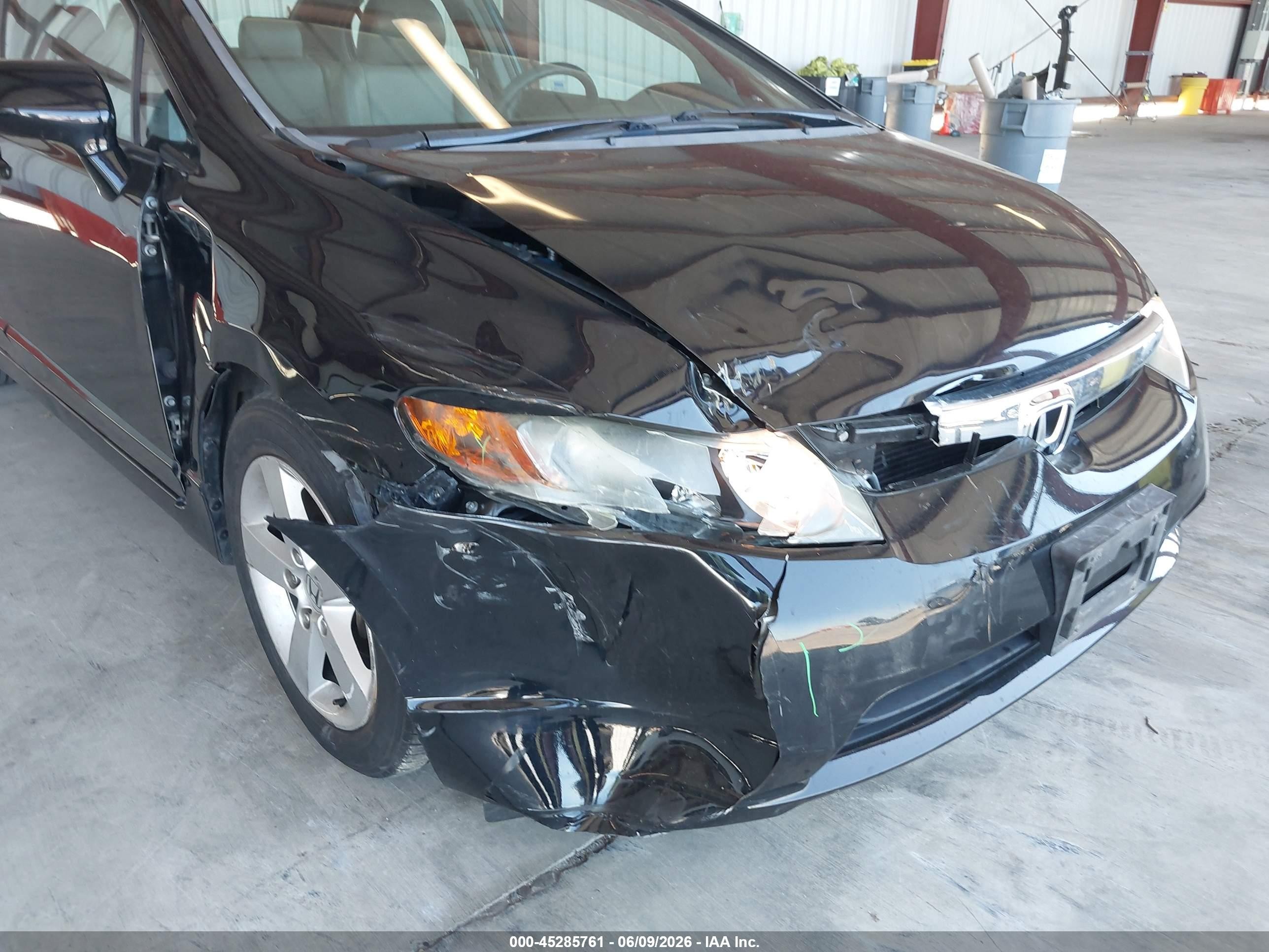 2007 Honda Civic Ex Черный vin: 2HGFA16807H304785