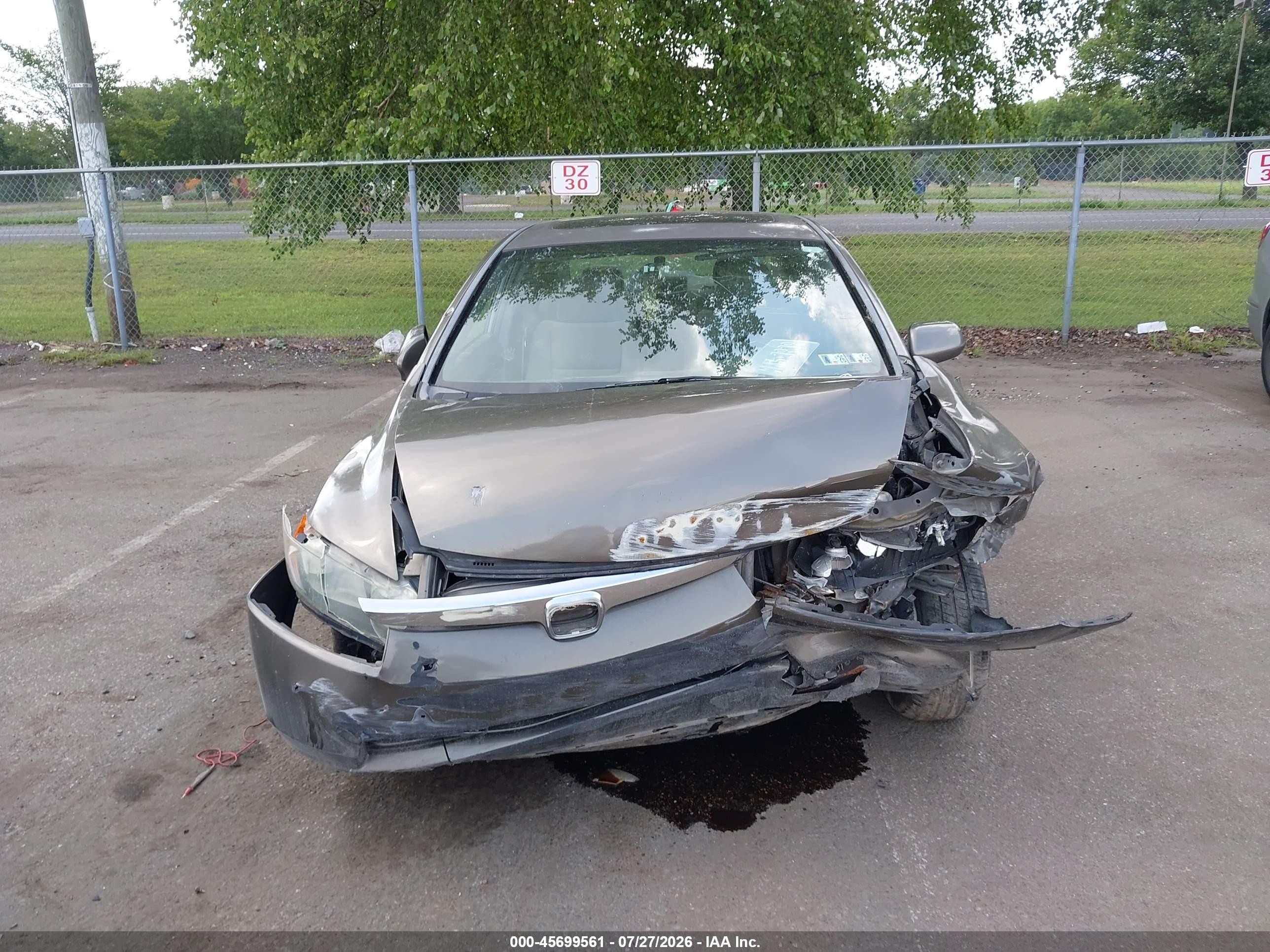2008 Honda Civic Ex Gray vin: 2HGFA16808H309891