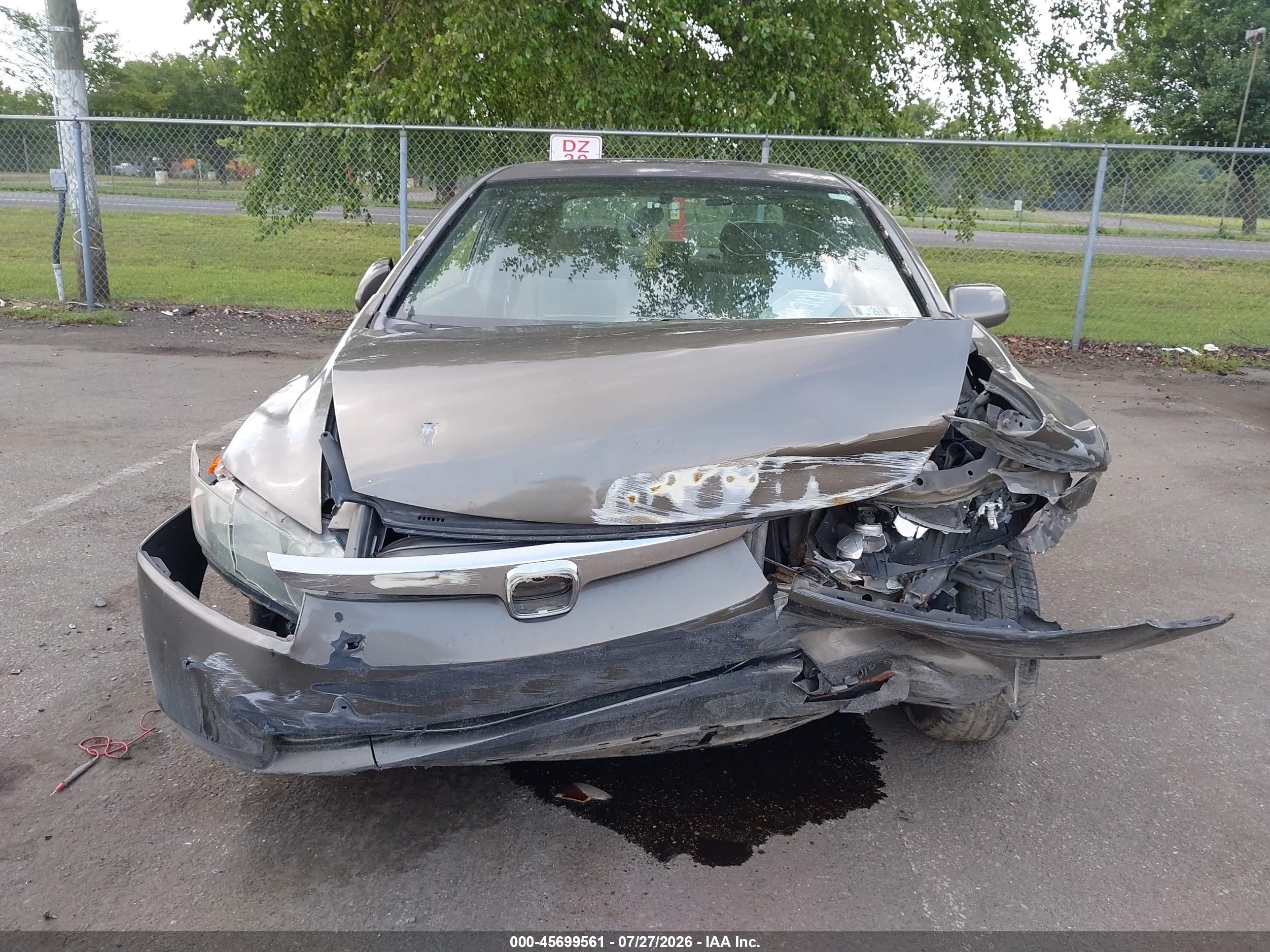 2008 Honda Civic Ex Gray vin: 2HGFA16808H309891
