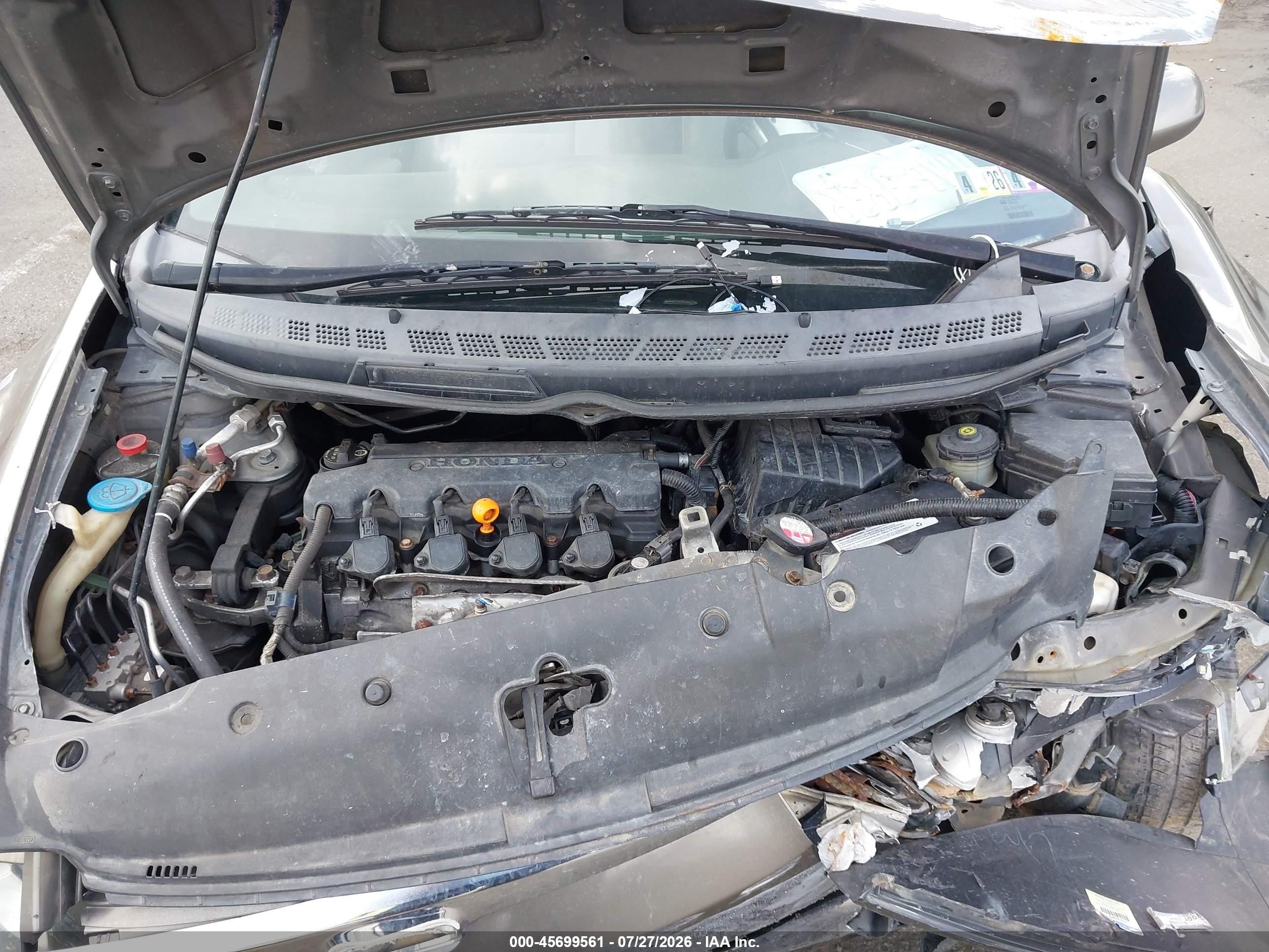 2008 Honda Civic Ex Gray vin: 2HGFA16808H309891