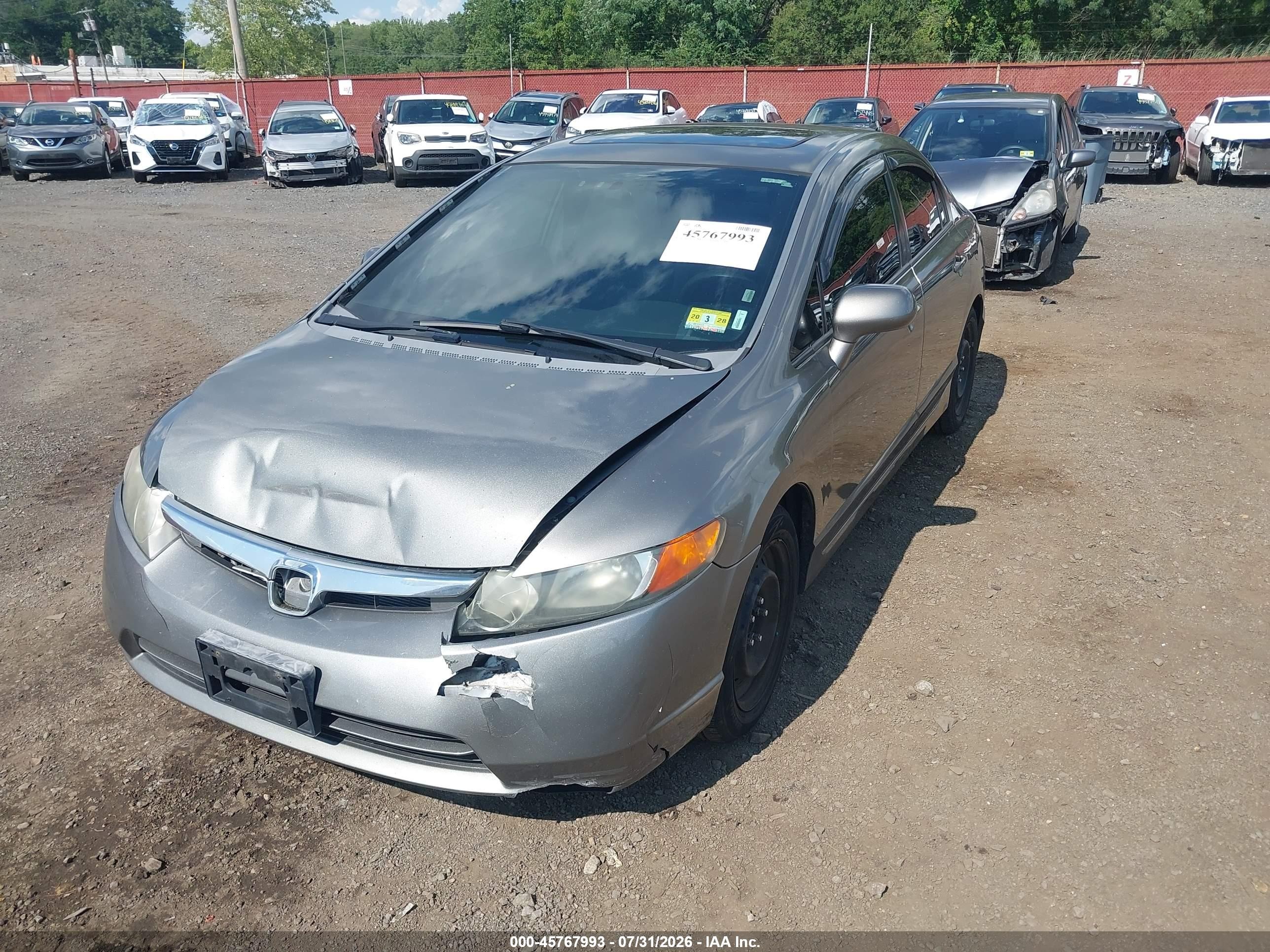 2008 Honda Civic Ex Brown vin: 2HGFA16808H353714