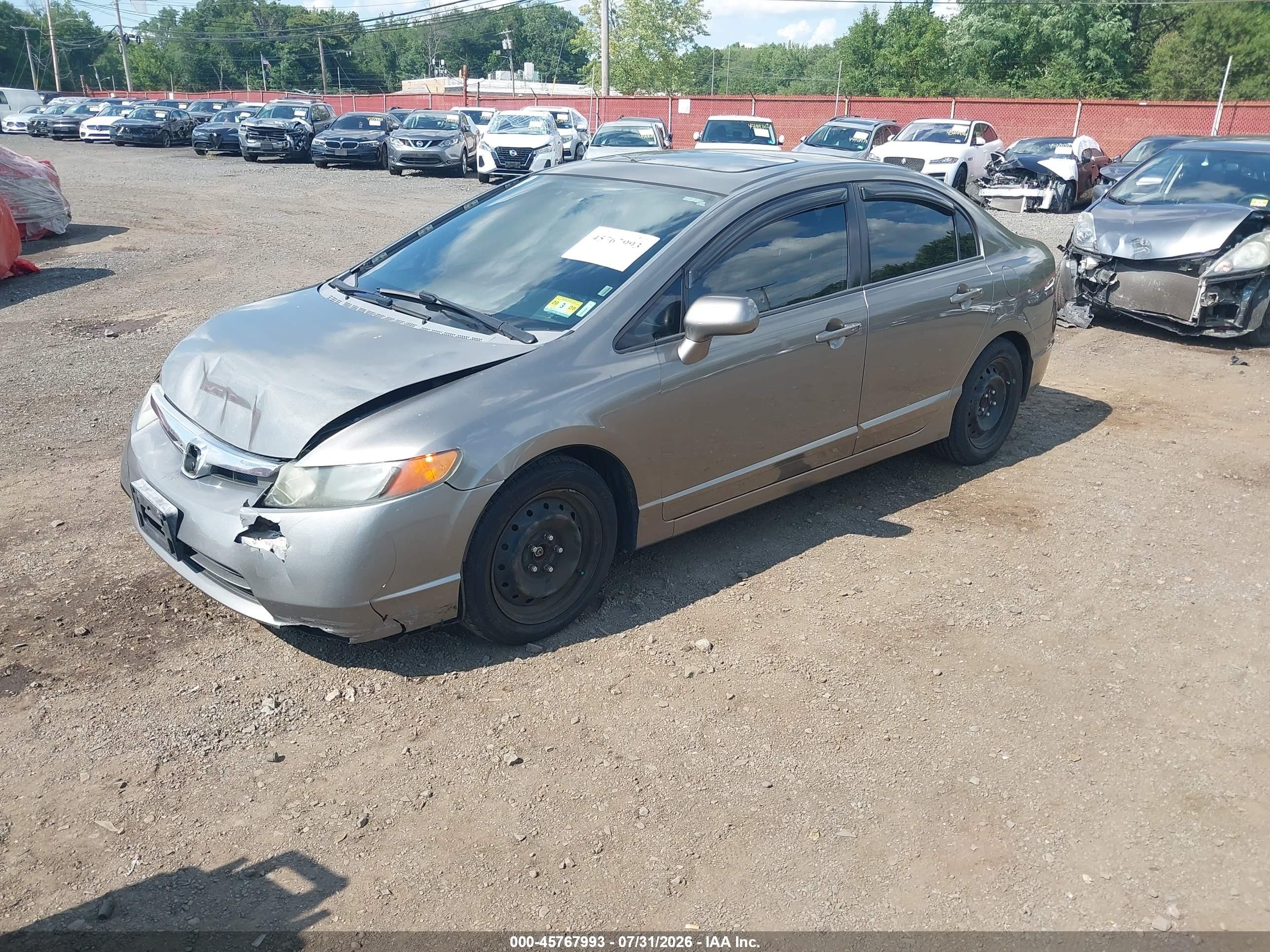 2008 Honda Civic Ex Brown vin: 2HGFA16808H353714