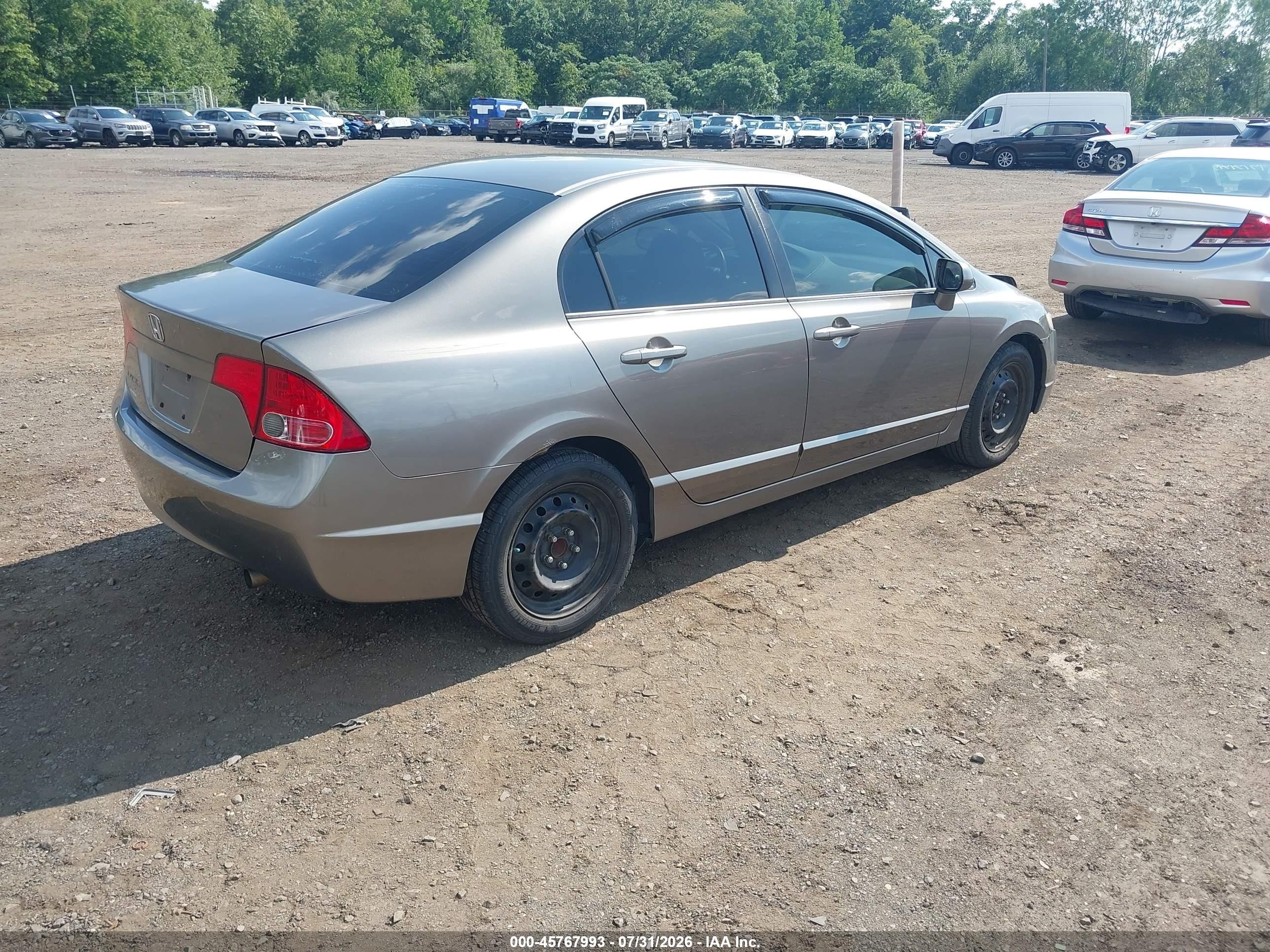 2008 Honda Civic Ex Brown vin: 2HGFA16808H353714