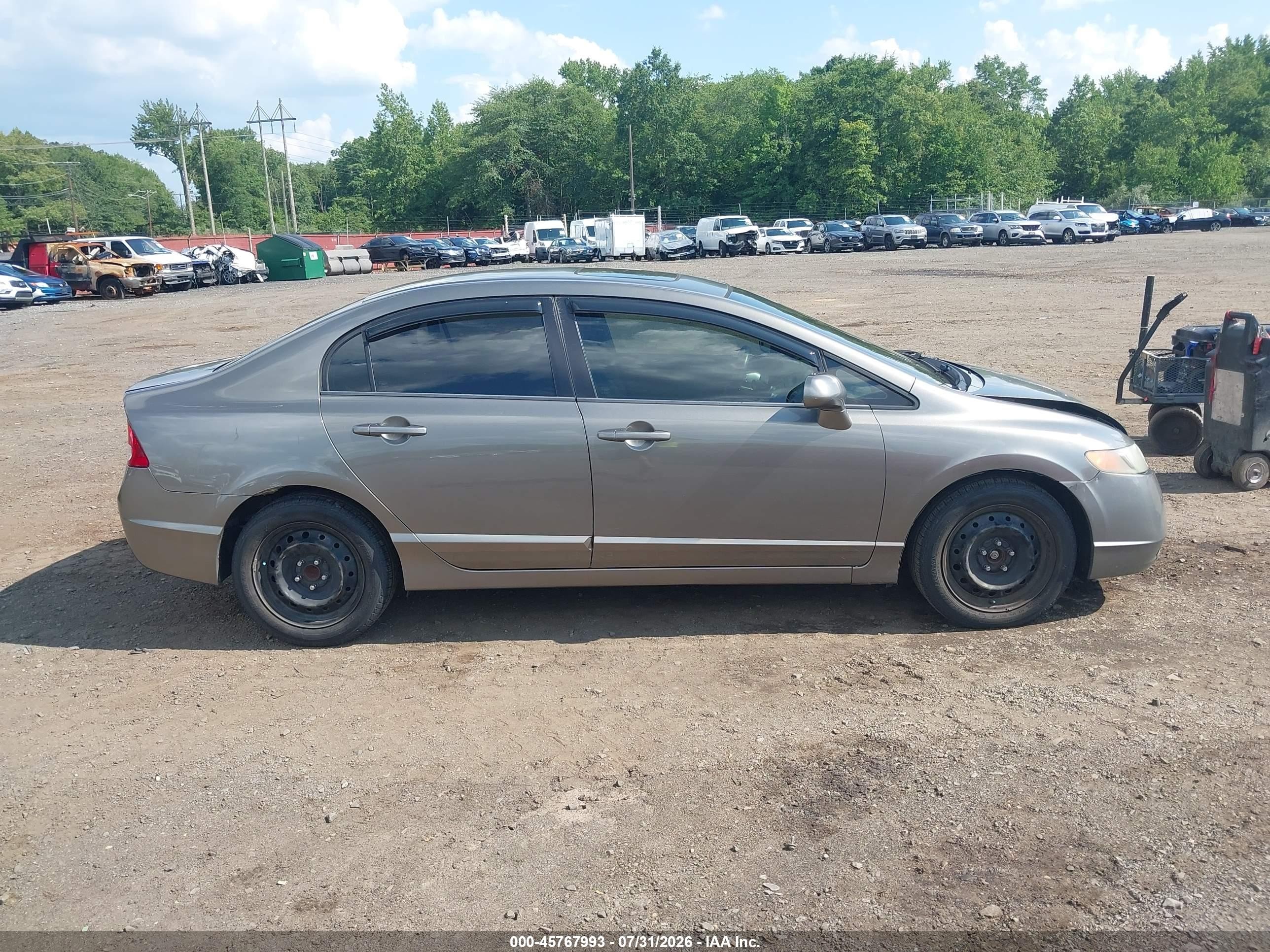 2008 Honda Civic Ex Brown vin: 2HGFA16808H353714