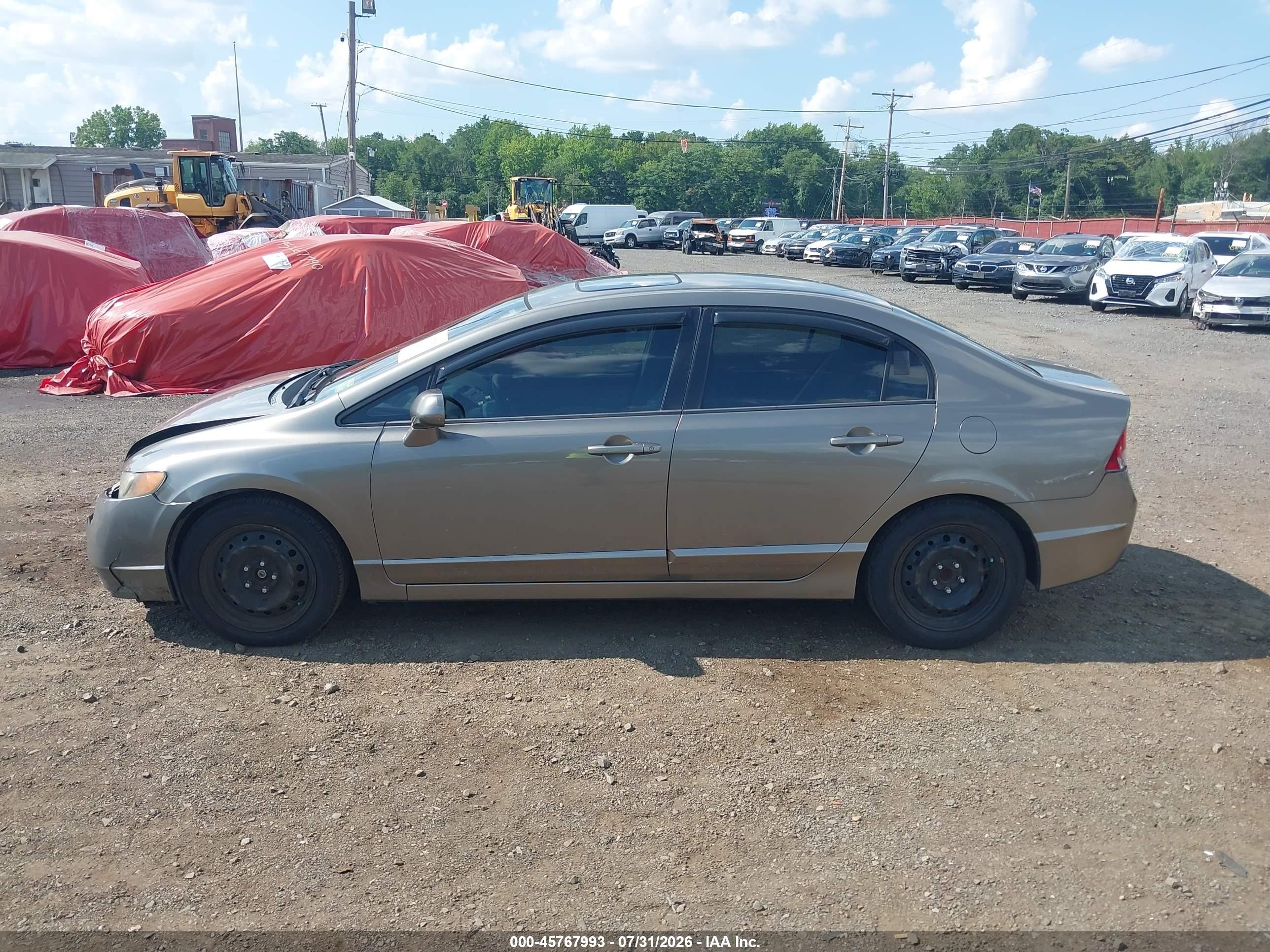 2008 Honda Civic Ex Brown vin: 2HGFA16808H353714