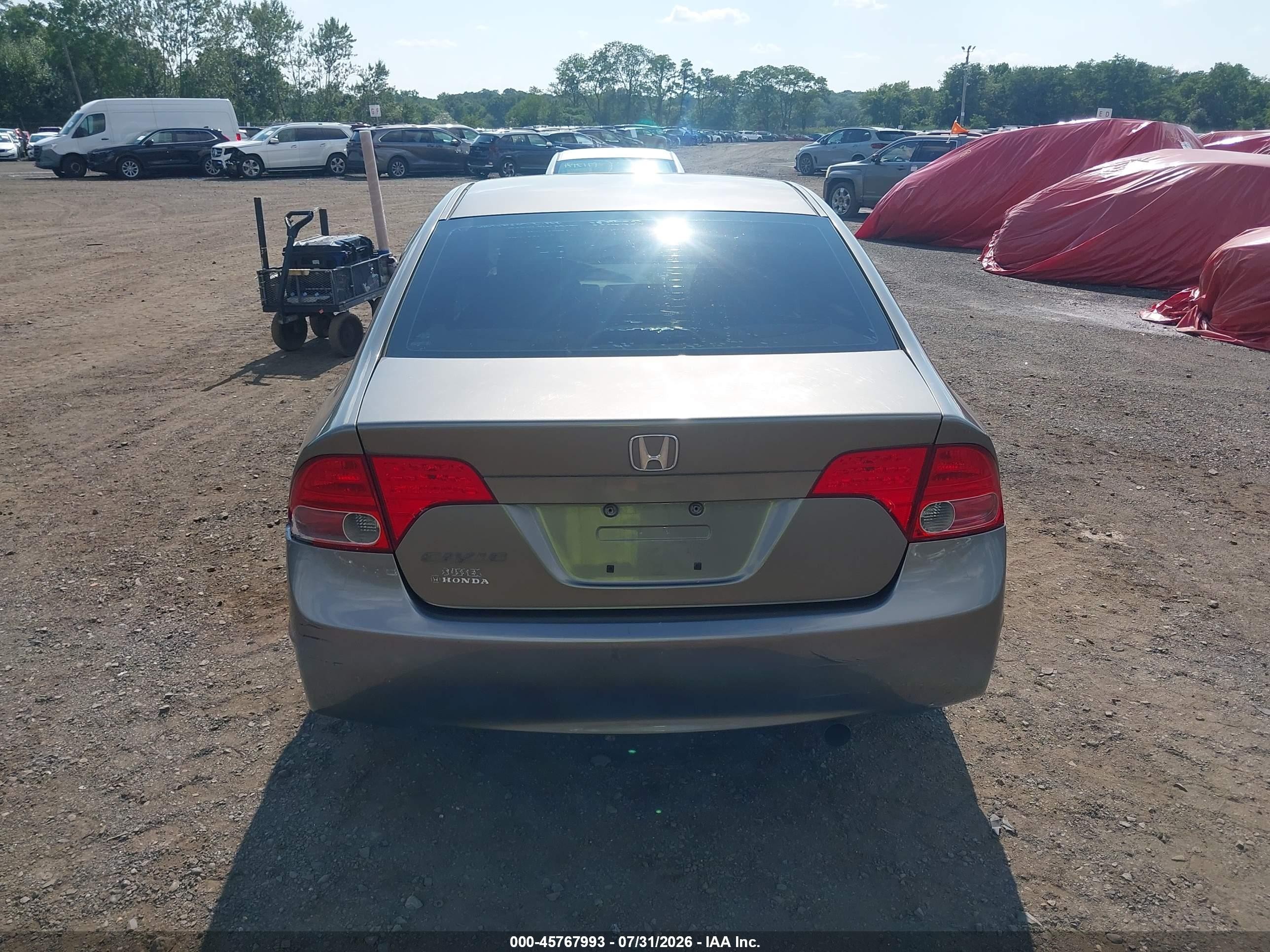 2008 Honda Civic Ex Brown vin: 2HGFA16808H353714