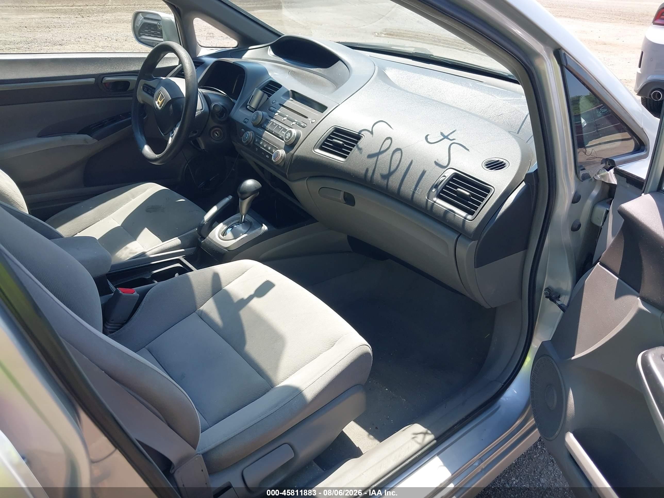2008 Honda Civic Ex Gray vin: 2HGFA16808H357150