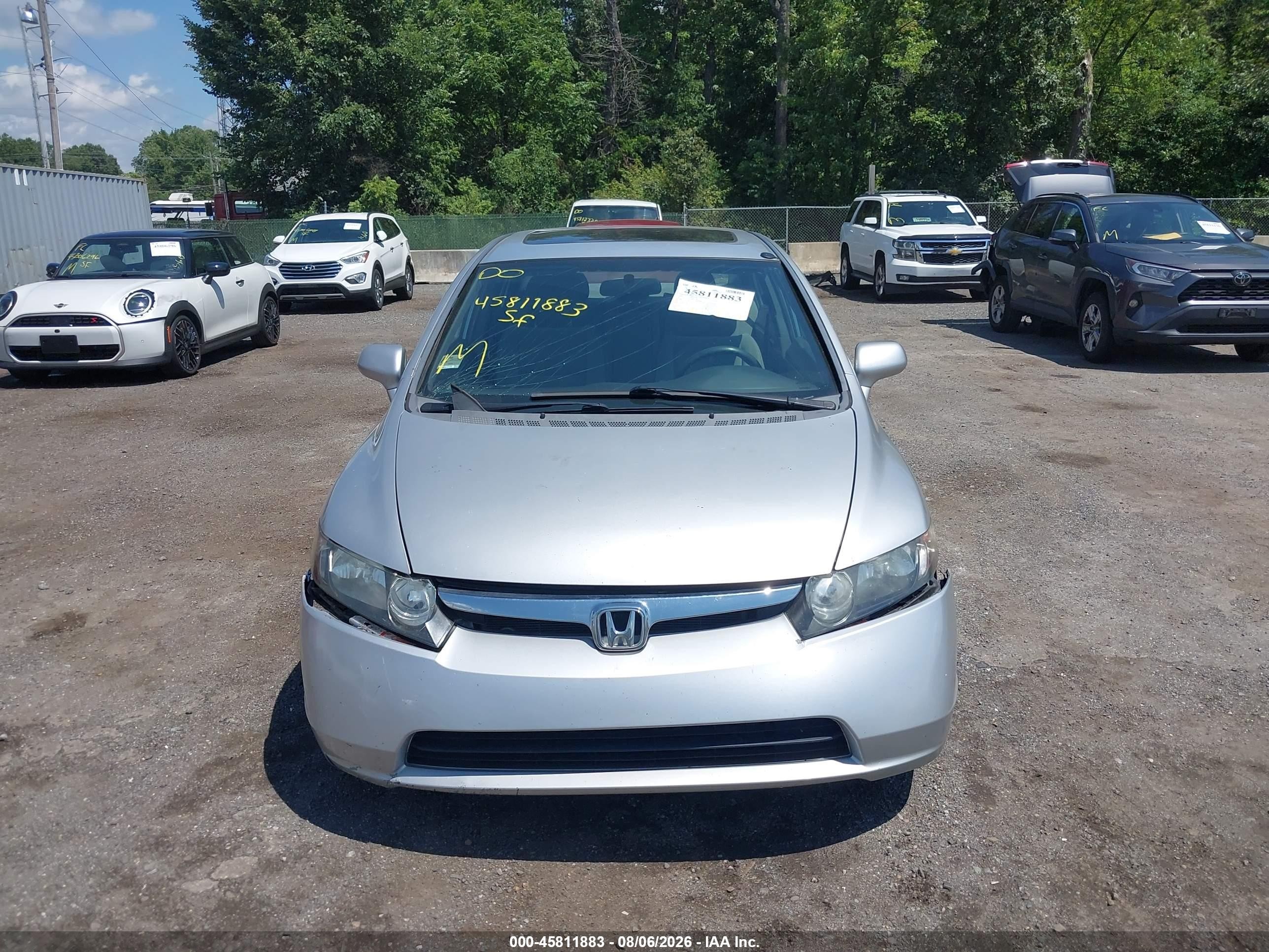 2008 Honda Civic Ex Gray vin: 2HGFA16808H357150