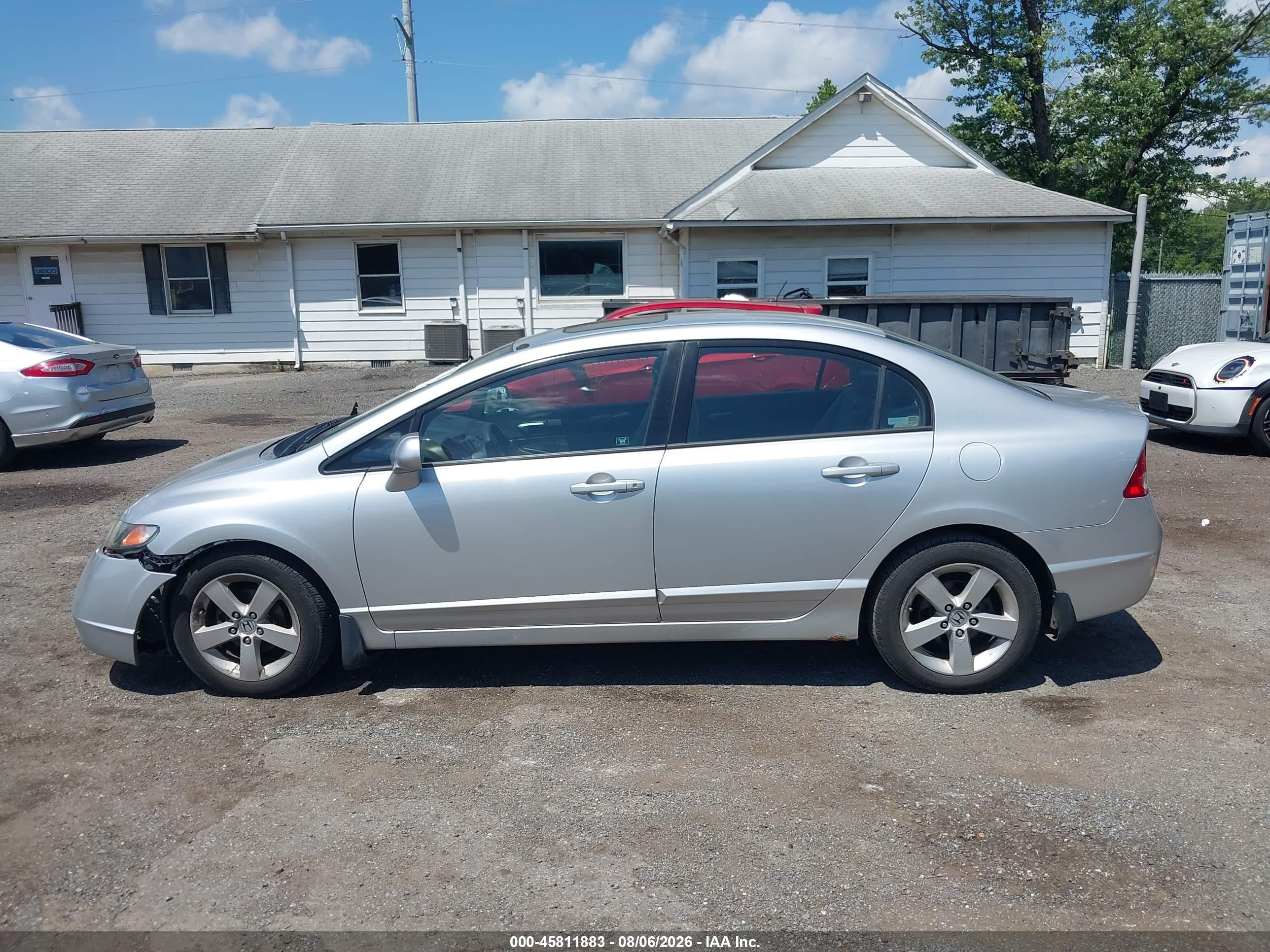 2008 Honda Civic Ex Gray vin: 2HGFA16808H357150