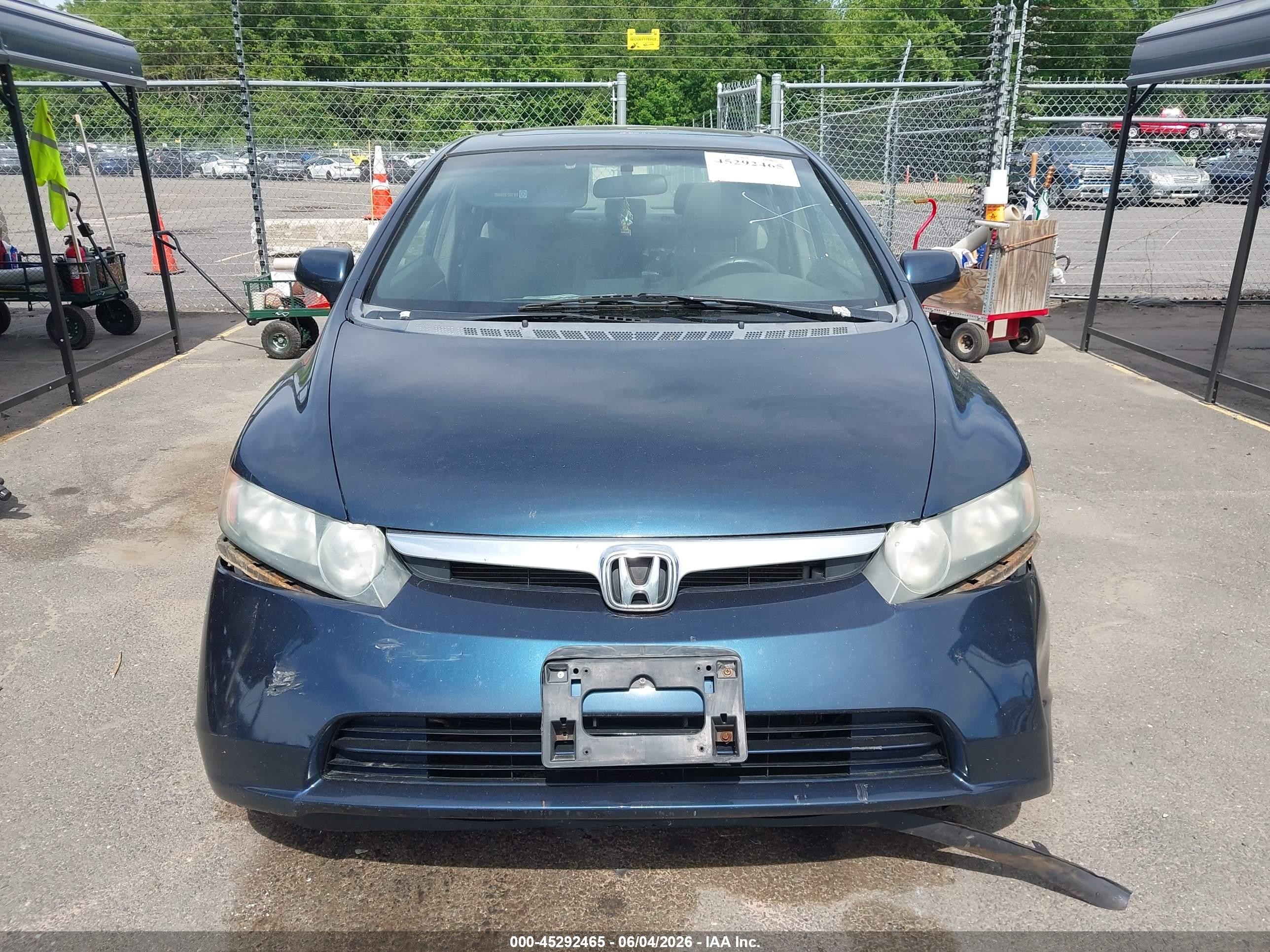 2008 Honda Civic Ex Blue vin: 2HGFA16808H500467