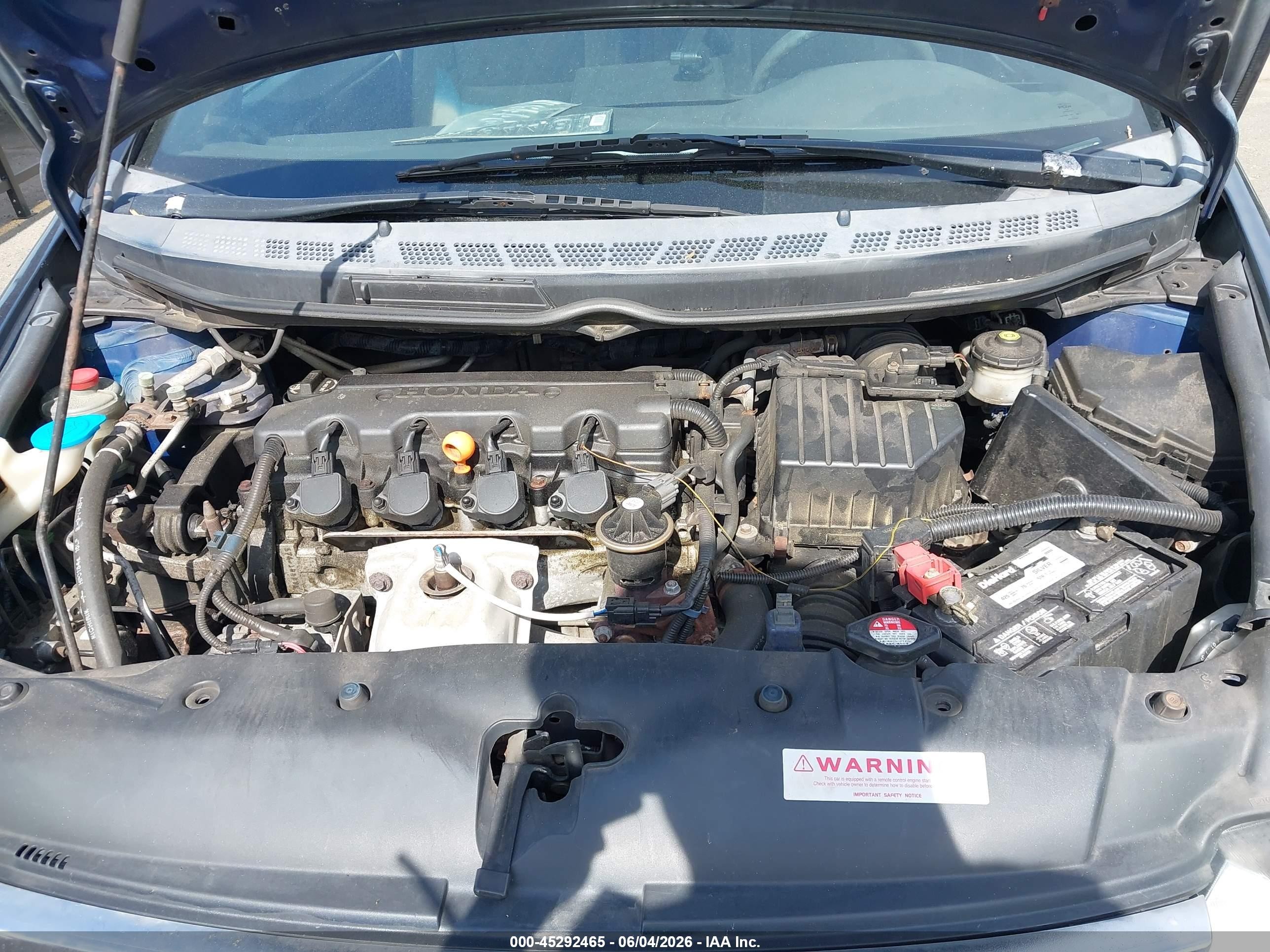 2008 Honda Civic Ex Blue vin: 2HGFA16808H500467