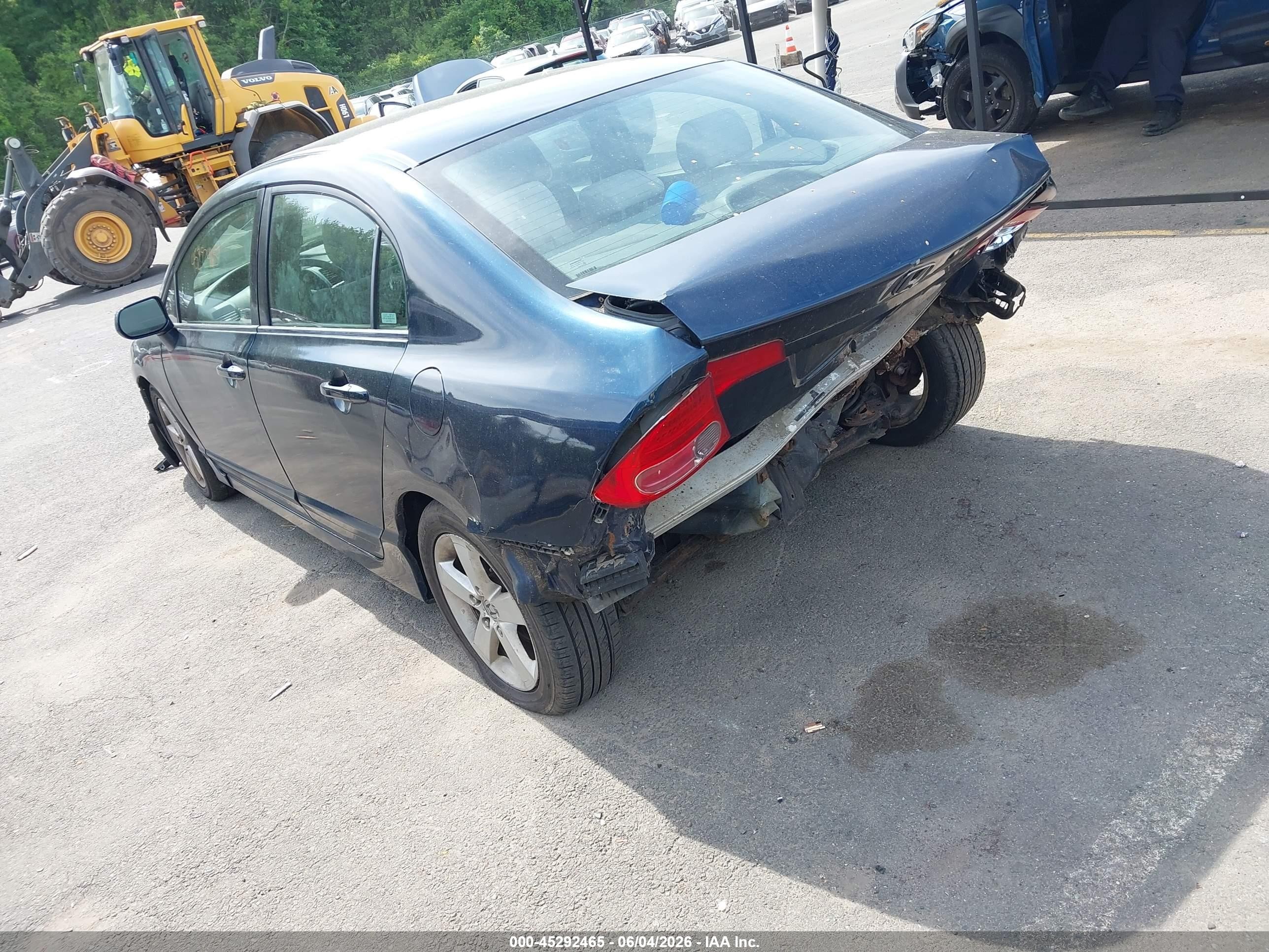 2008 Honda Civic Ex Blue vin: 2HGFA16808H500467