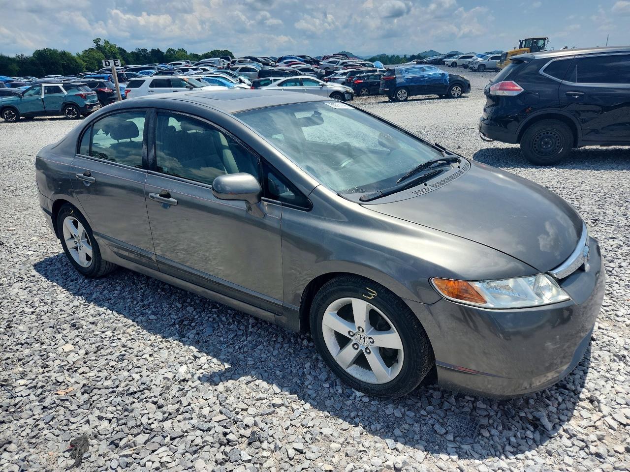 2008 Honda Civic Ex Gray vin: 2HGFA16808H507211