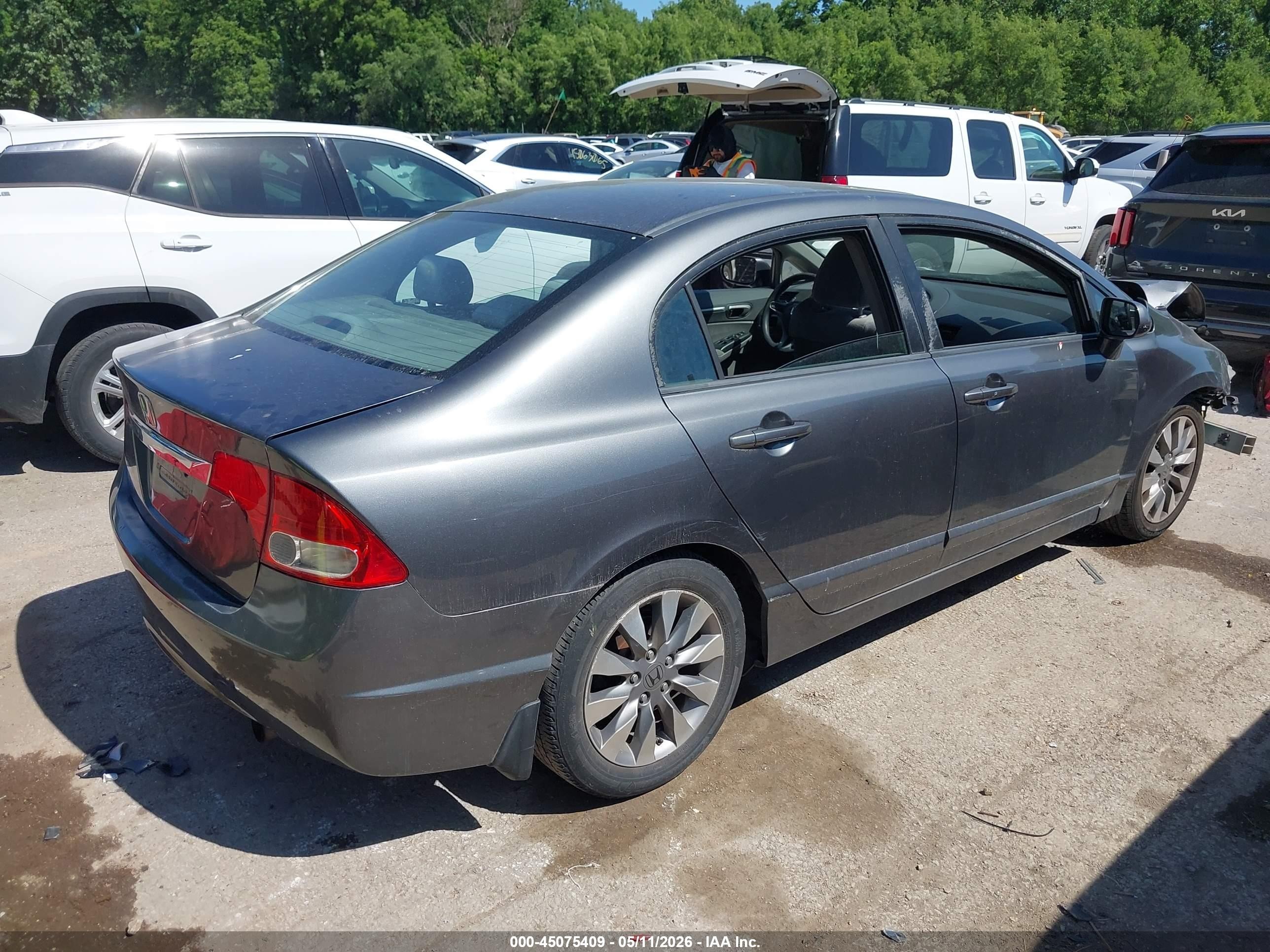 2009 Honda Civic Ex Gray vin: 2HGFA16809H341743
