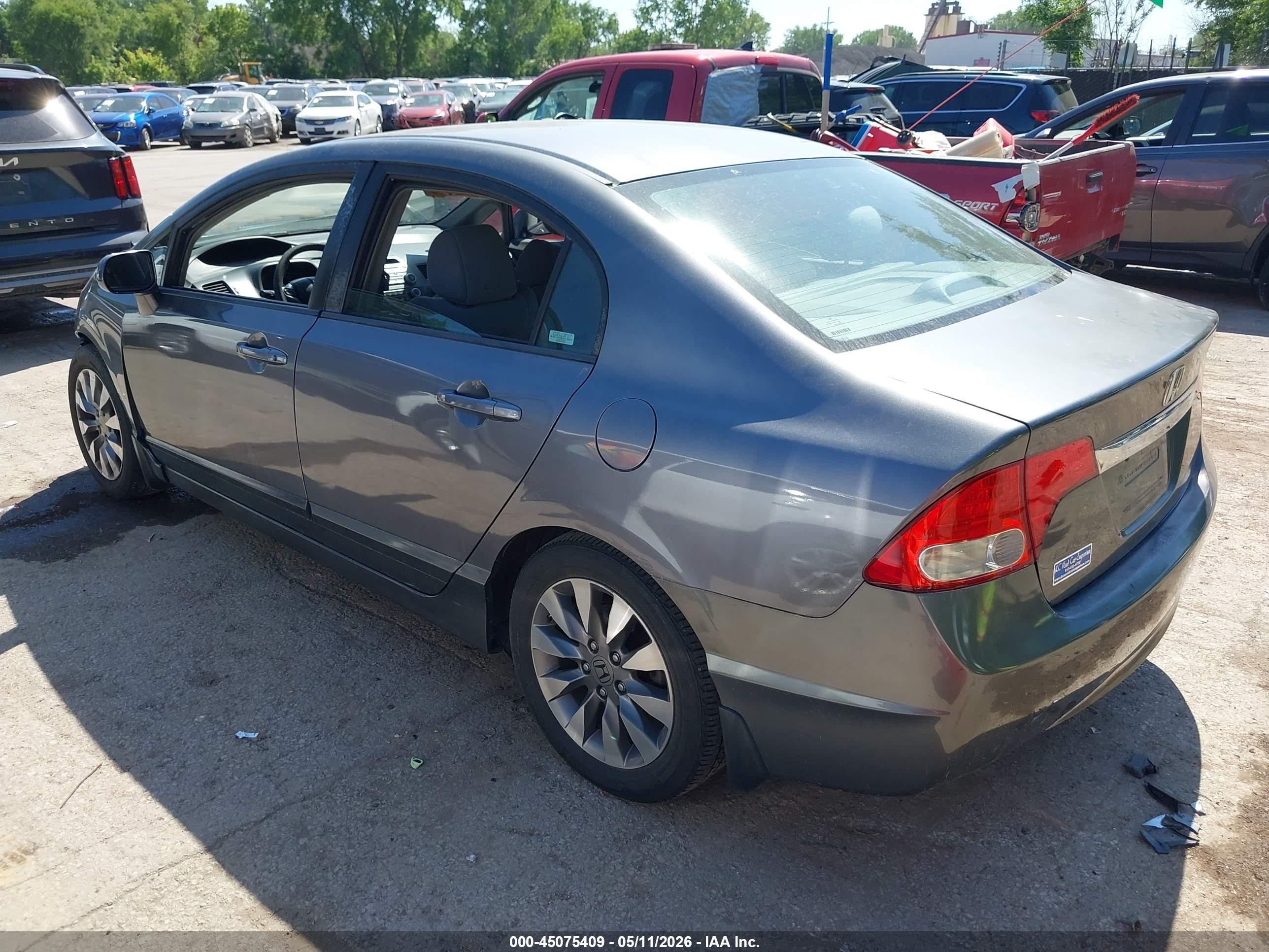 2009 Honda Civic Ex Gray vin: 2HGFA16809H341743