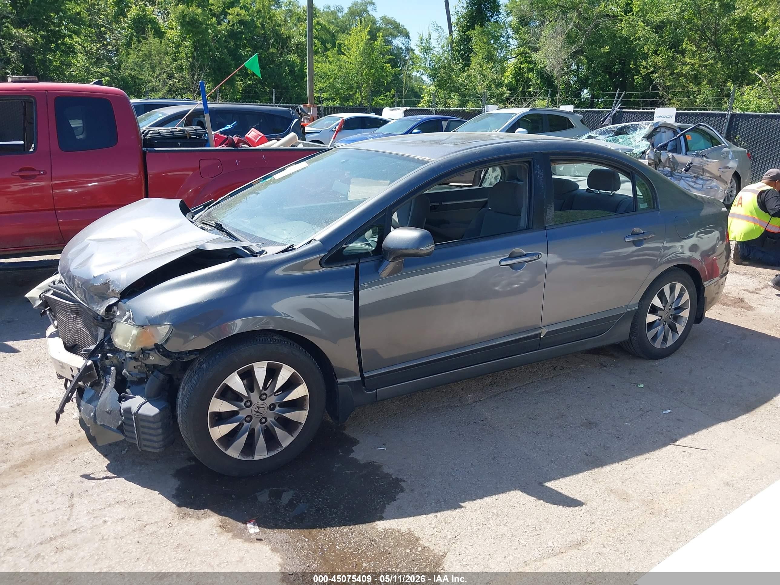 2009 Honda Civic Ex Gray vin: 2HGFA16809H341743