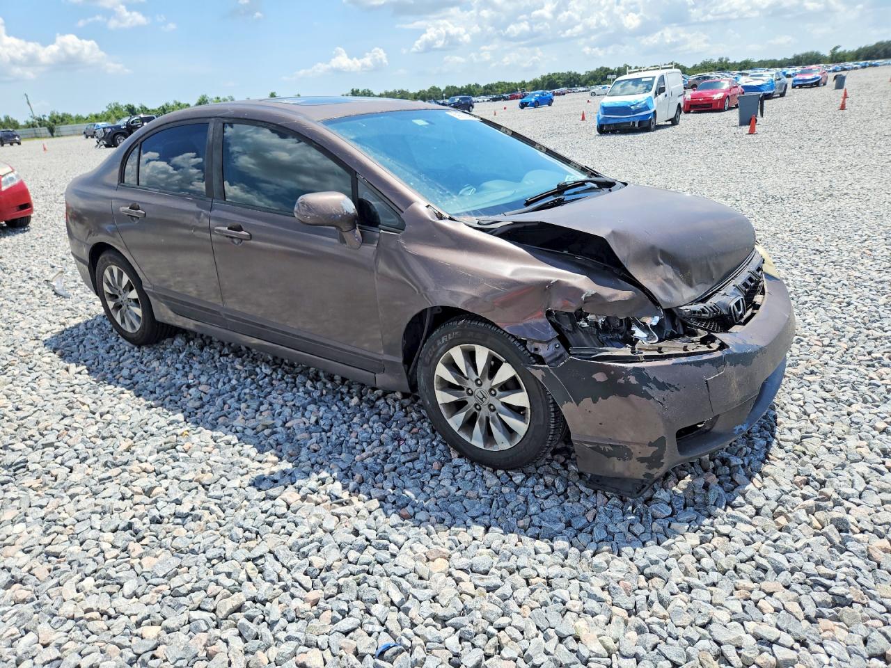 2009 Honda Civic Ex Brown vin: 2HGFA16809H538086
