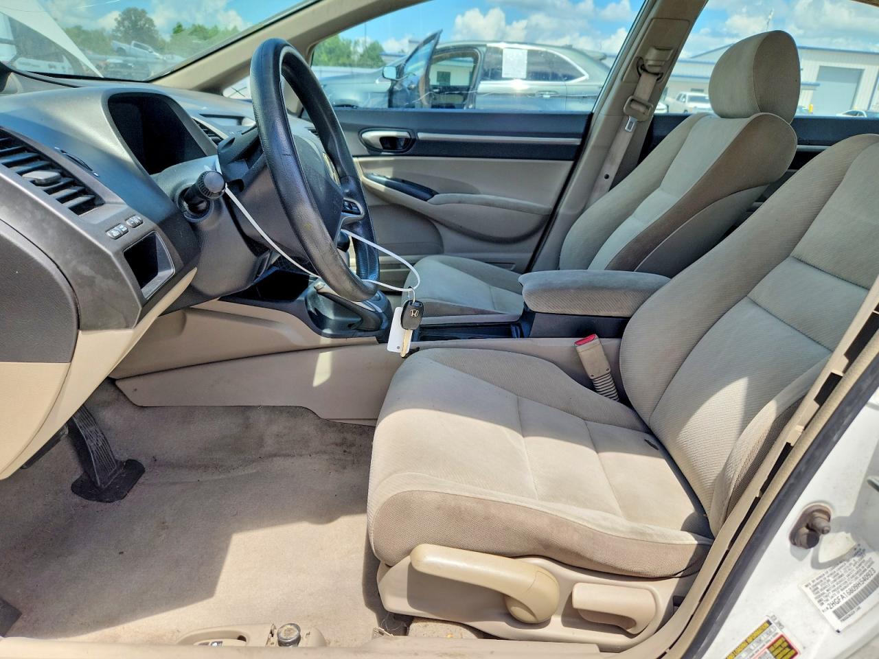 2009 Honda Civic Ex Белый vin: 2HGFA16809H540923