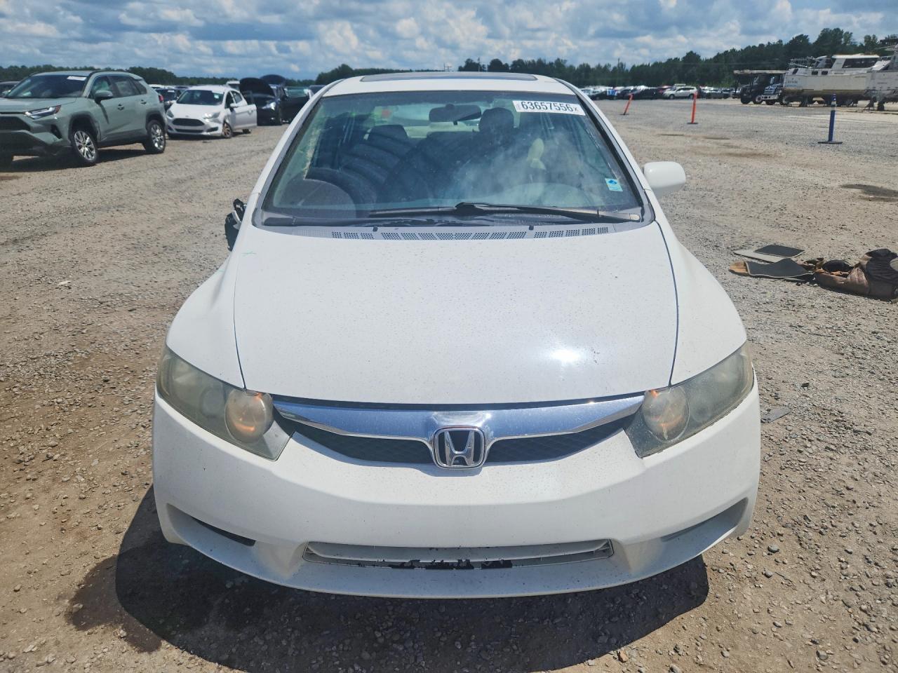 2009 Honda Civic Ex Белый vin: 2HGFA16809H540923