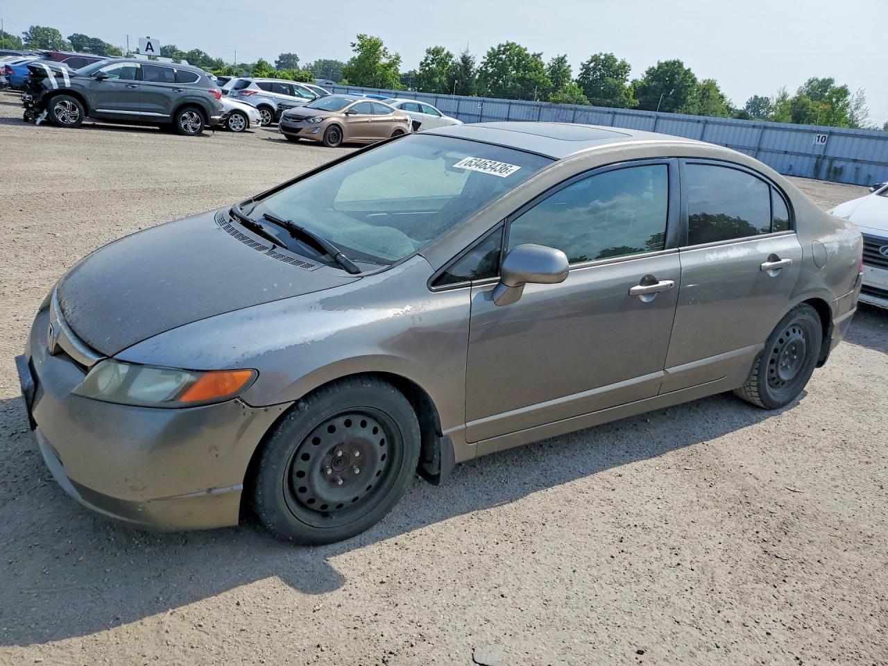 2006 Honda Civic Ex Gray vin: 2HGFA16816H028664