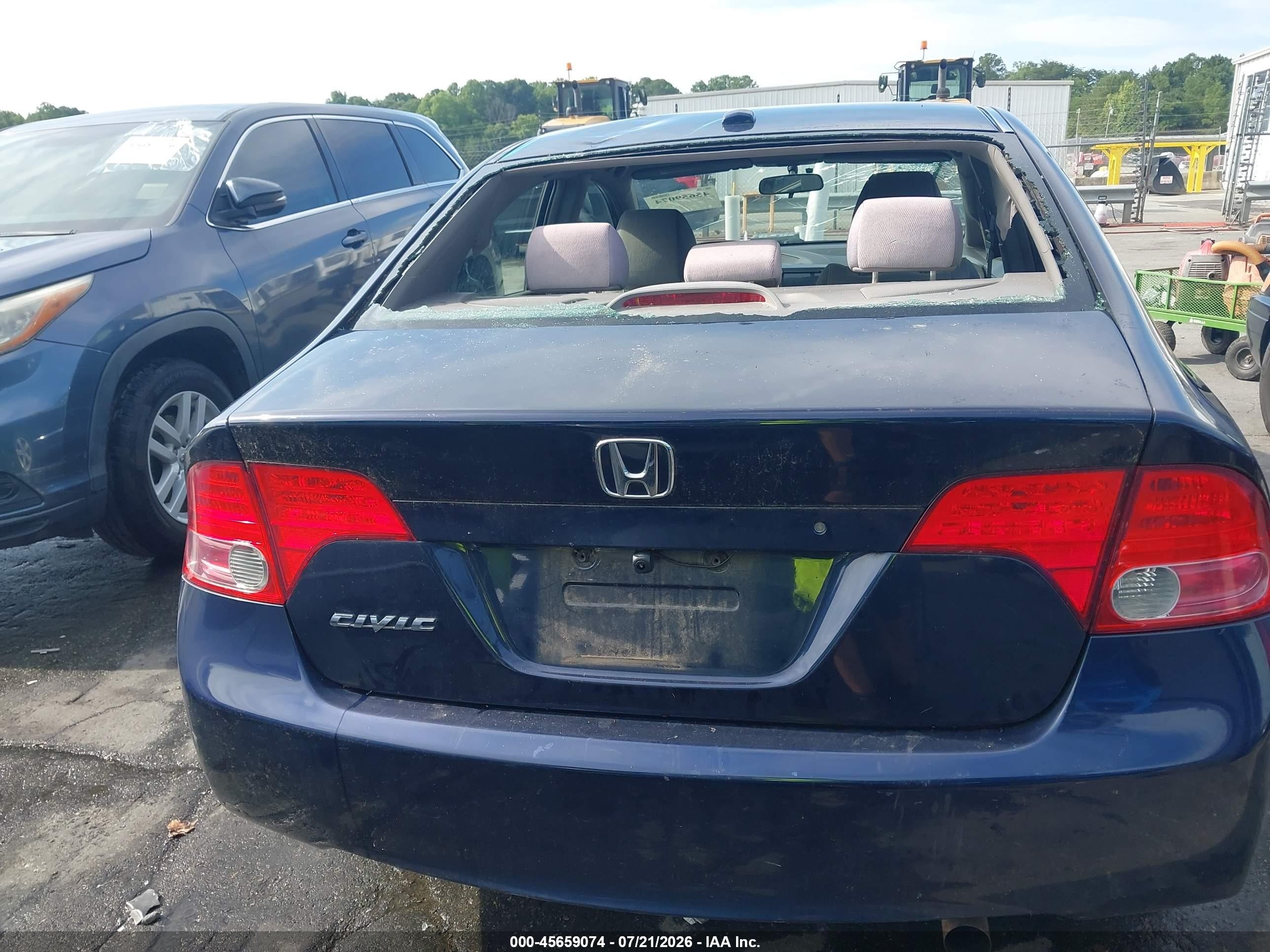 2007 Honda Civic Ex Blue vin: 2HGFA16817H507913
