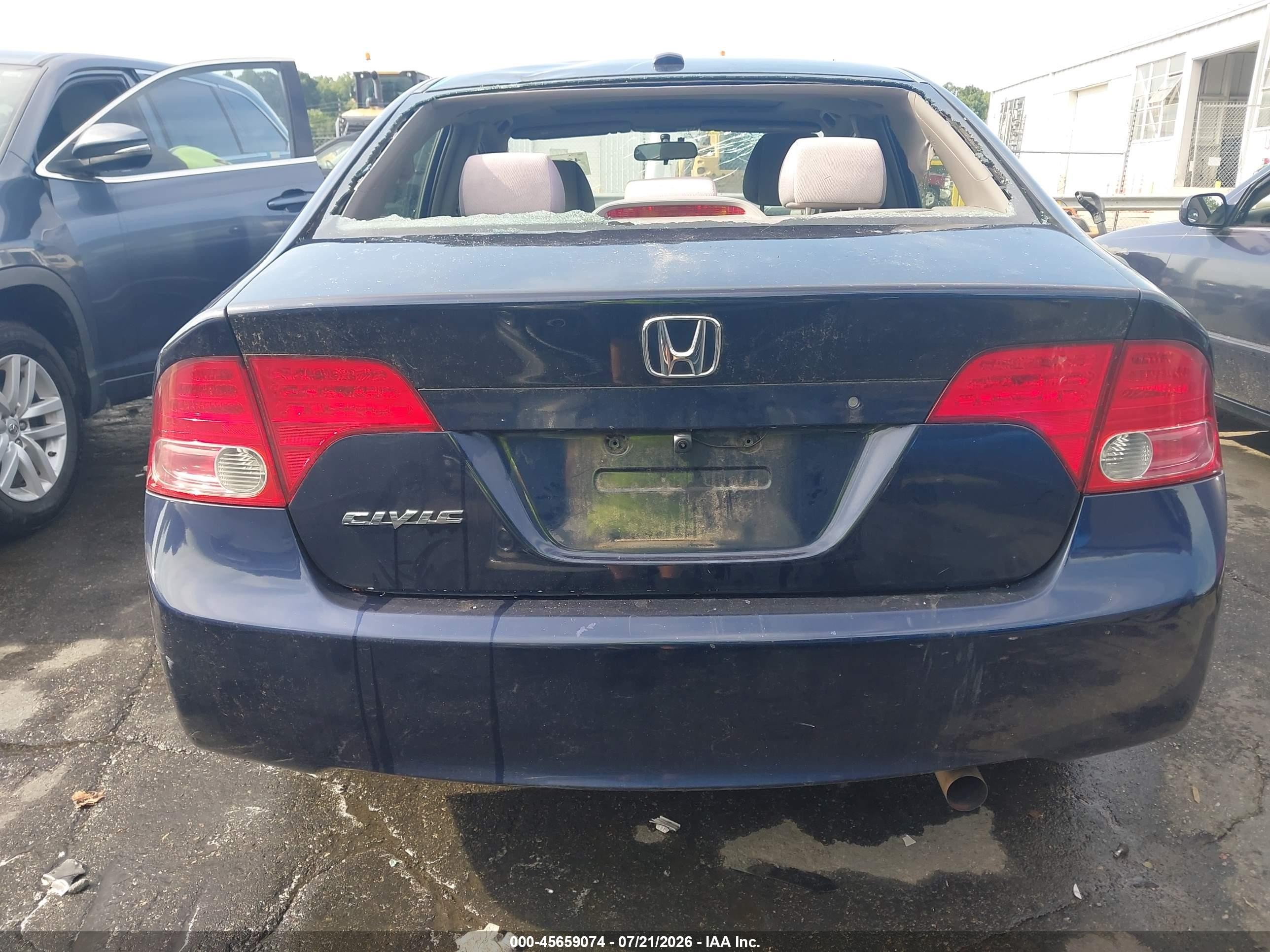 2007 Honda Civic Ex Blue vin: 2HGFA16817H507913