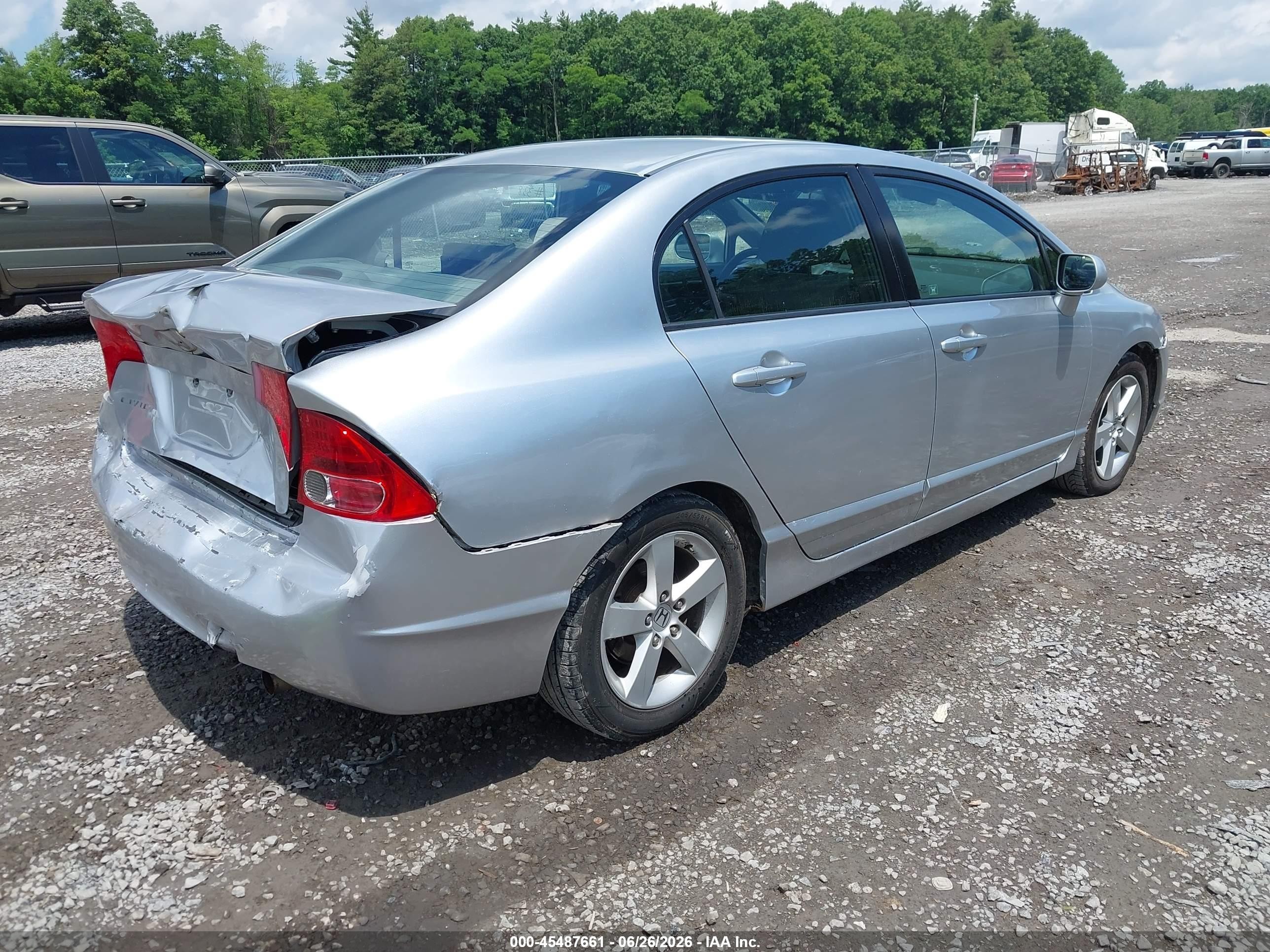 2008 Honda Civic Ex Silver vin: 2HGFA16818H309060