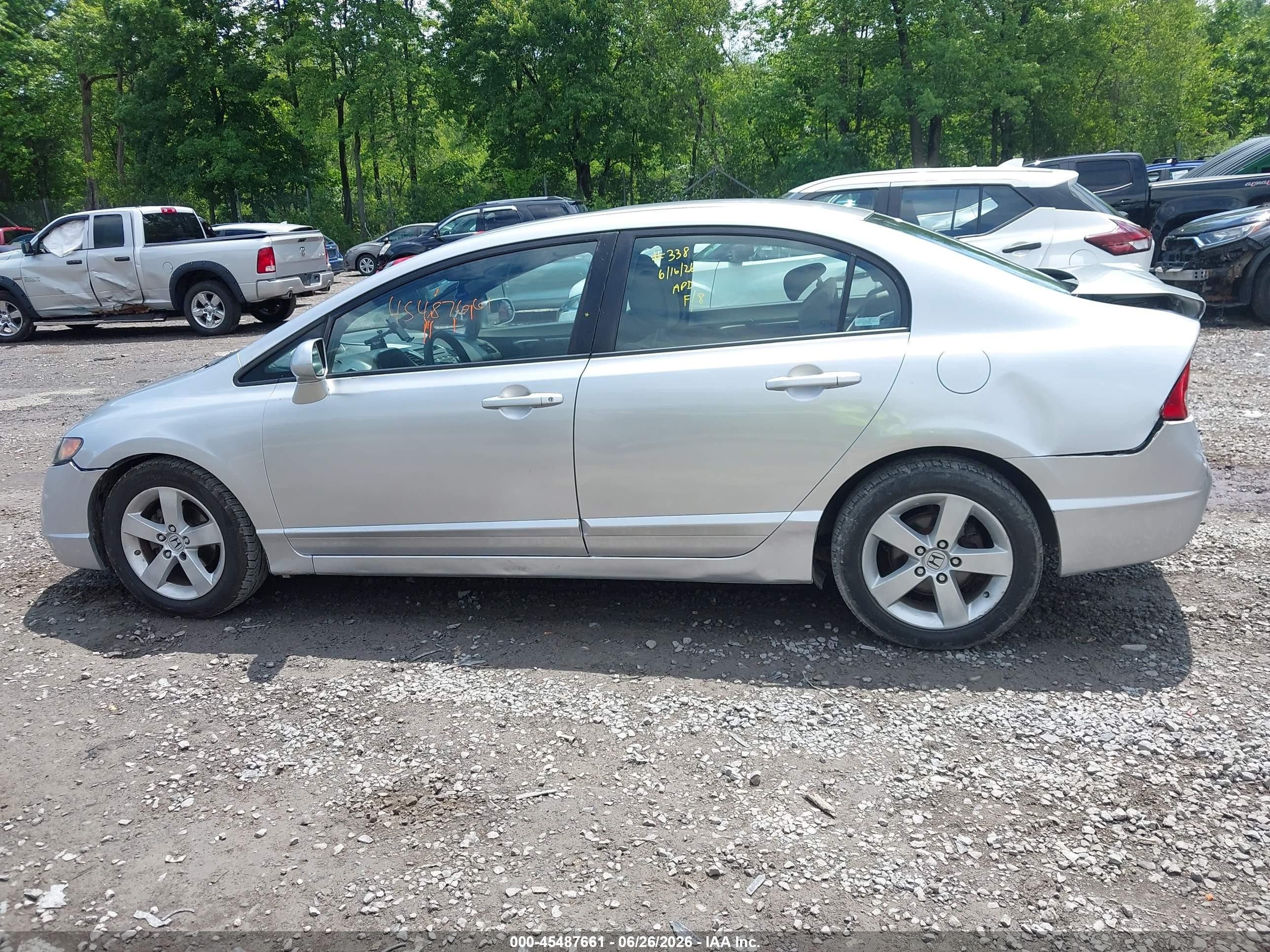 2008 Honda Civic Ex Silver vin: 2HGFA16818H309060