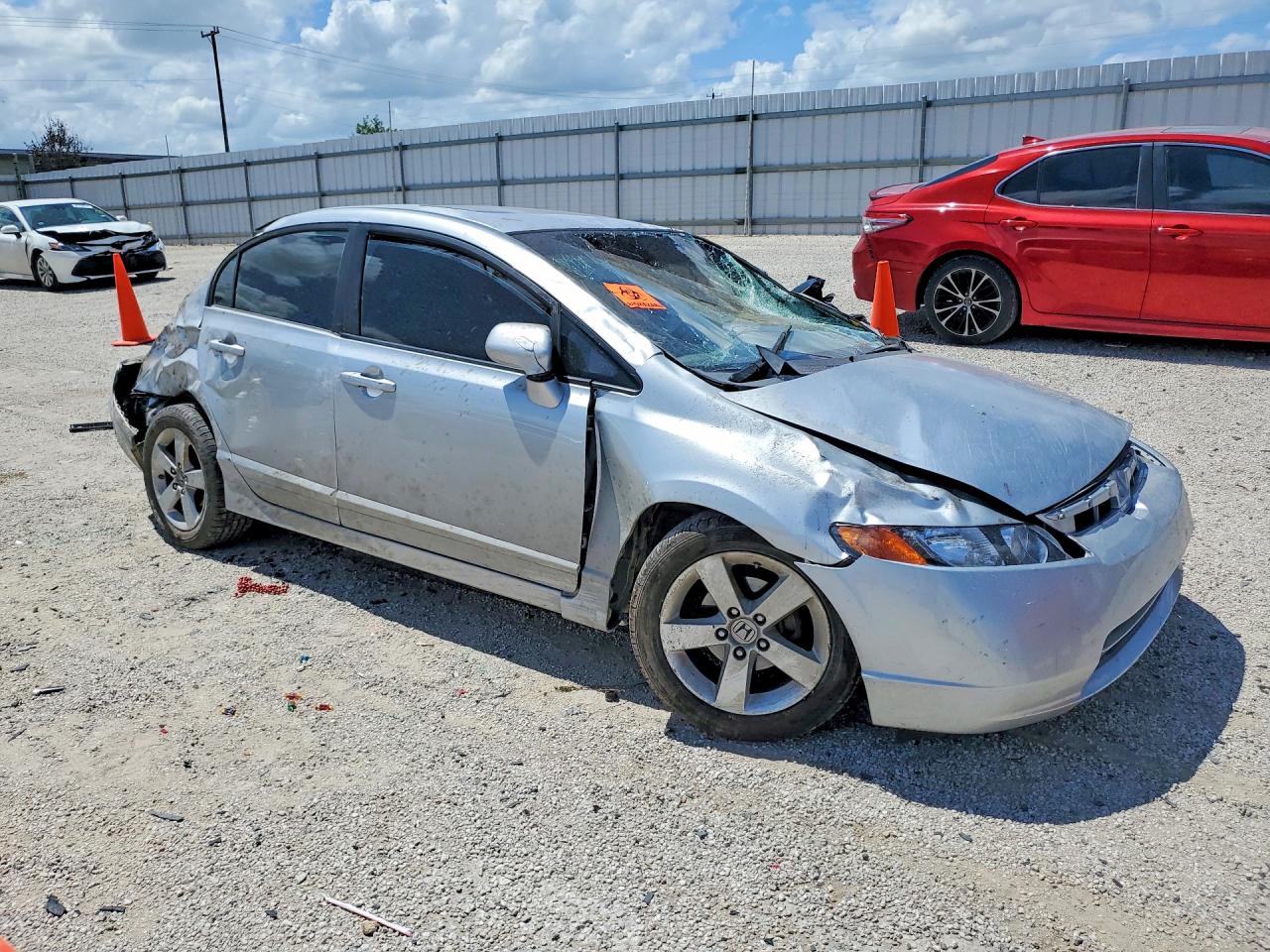 2008 Honda Civic Ex Silver vin: 2HGFA16818H312248