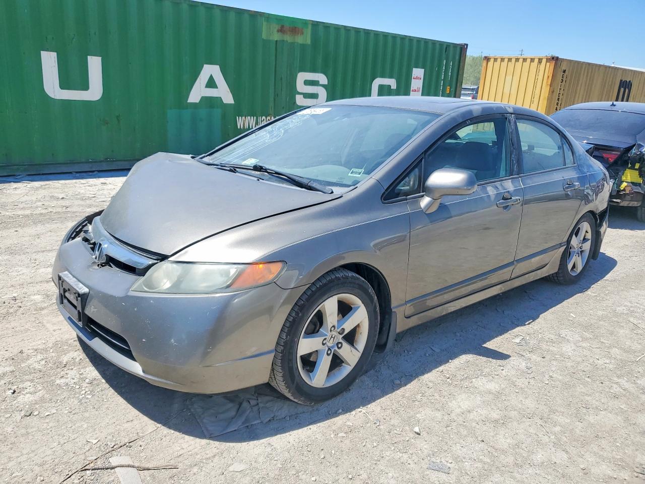 2008 Honda Civic Ex Gray vin: 2HGFA16818H351728