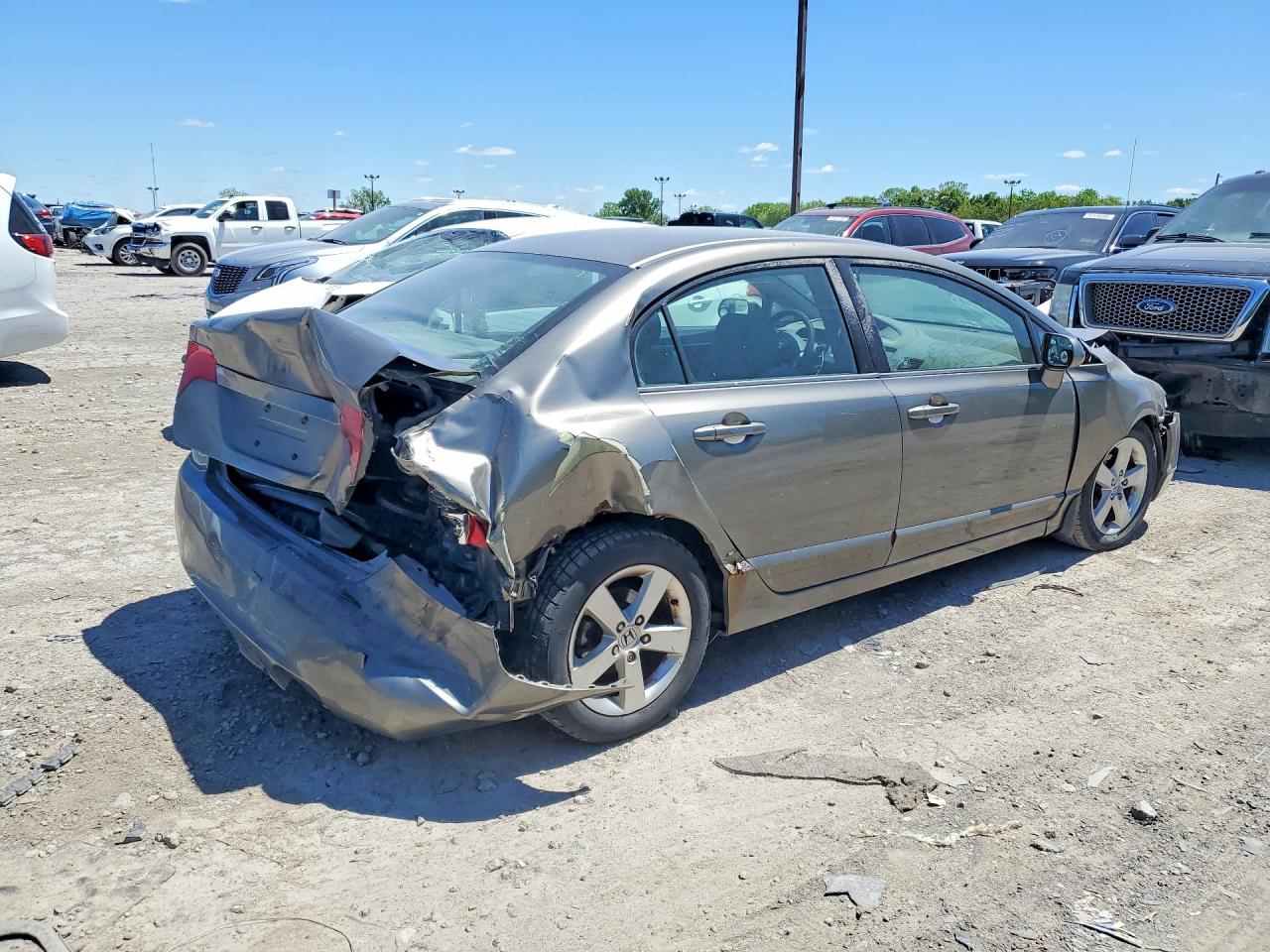 2008 Honda Civic Ex Gray vin: 2HGFA16818H351728
