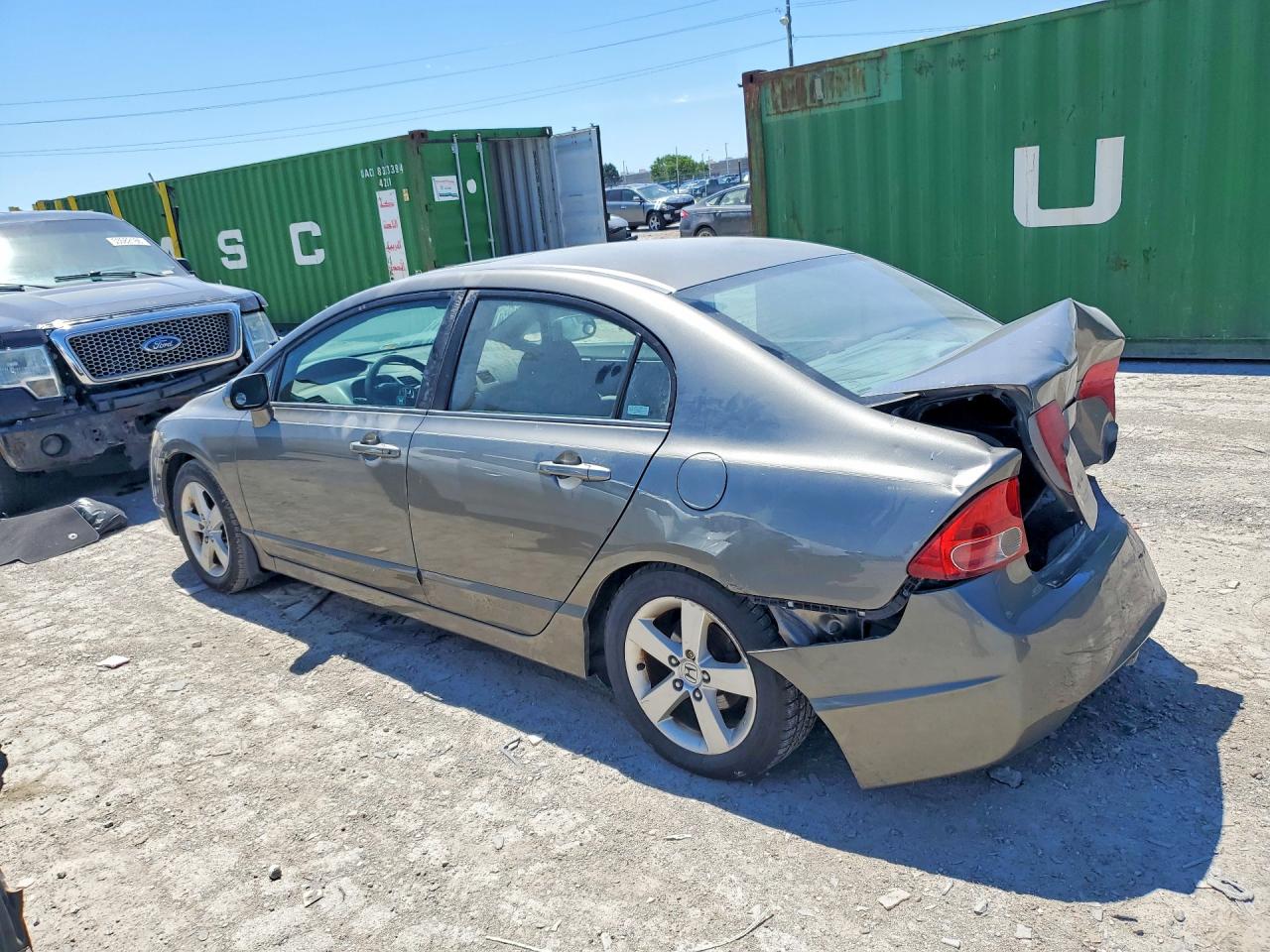2008 Honda Civic Ex Gray vin: 2HGFA16818H351728