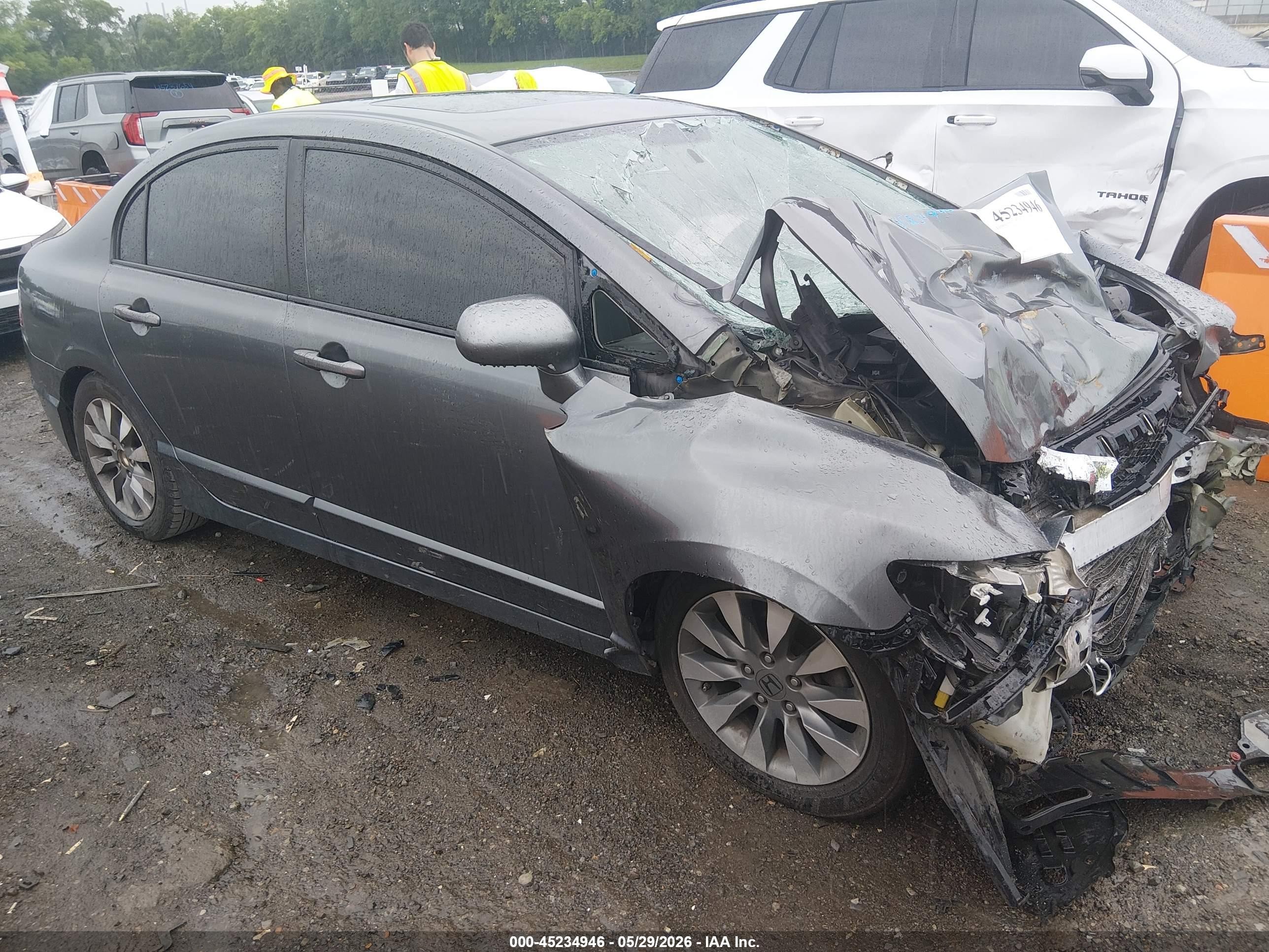 2009 Honda Civic Ex Gray vin: 2HGFA16819H306581