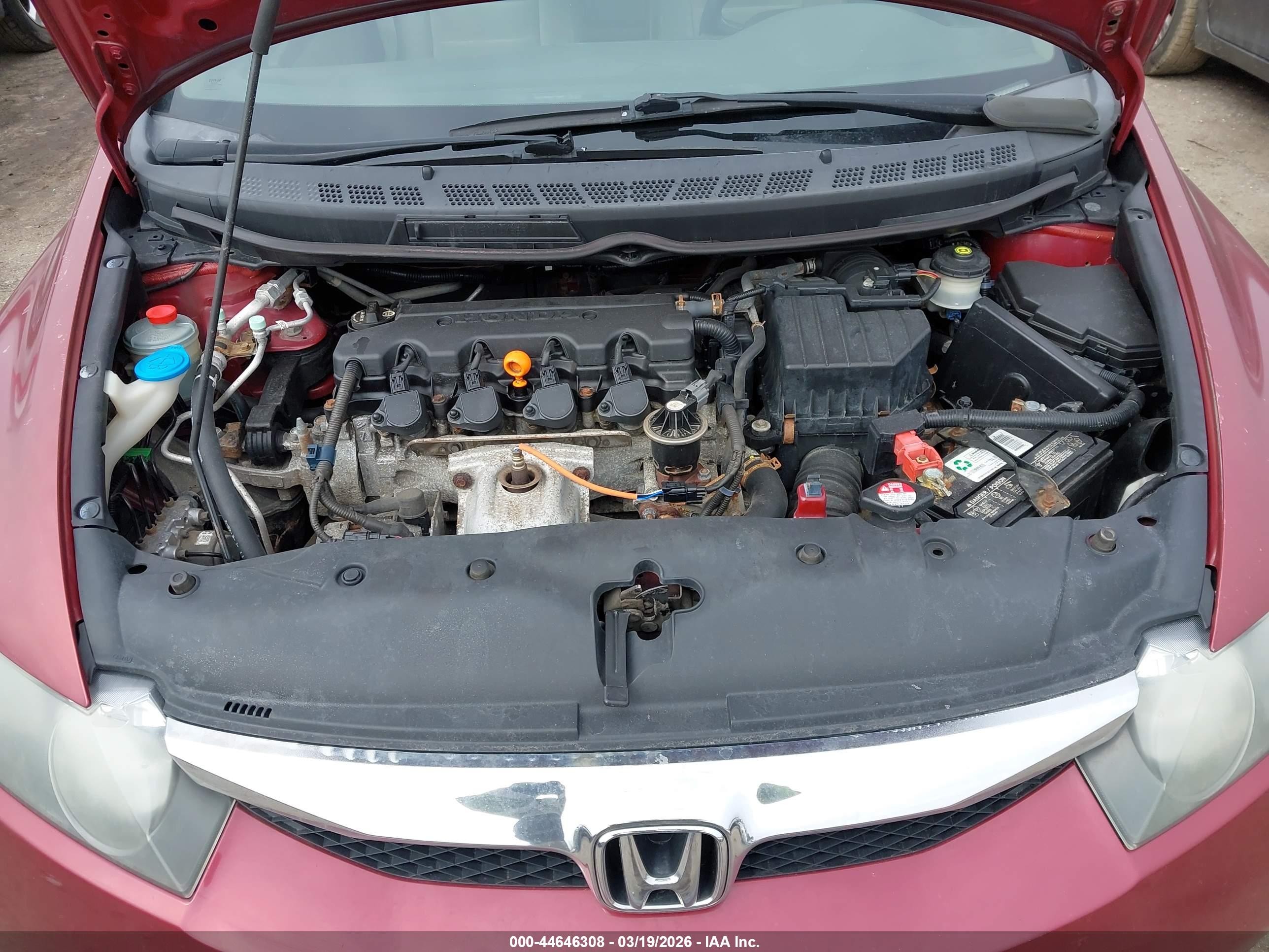 2009 Honda Civic Ex Red vin: 2HGFA16819H336003