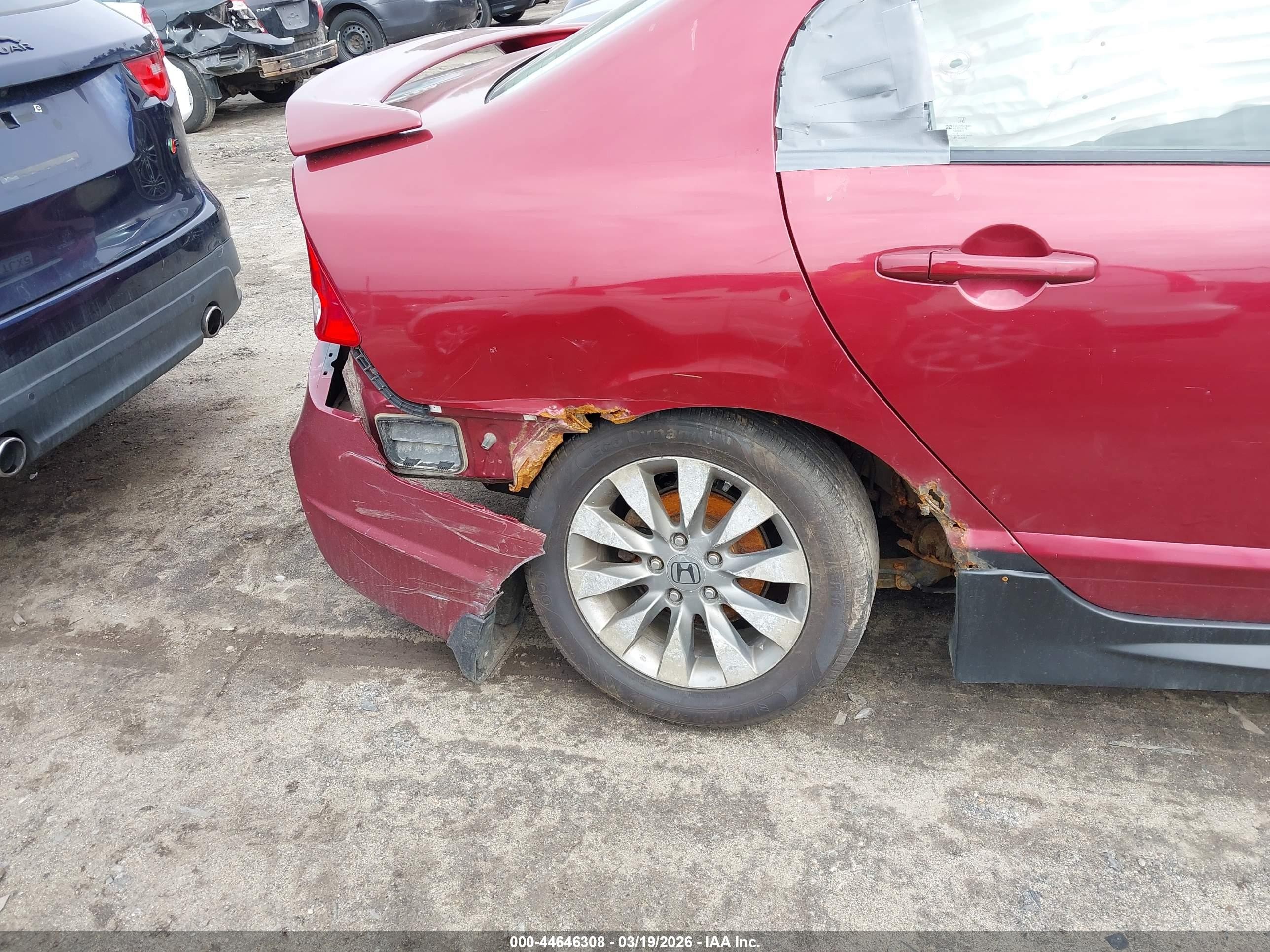 2009 Honda Civic Ex Red vin: 2HGFA16819H336003