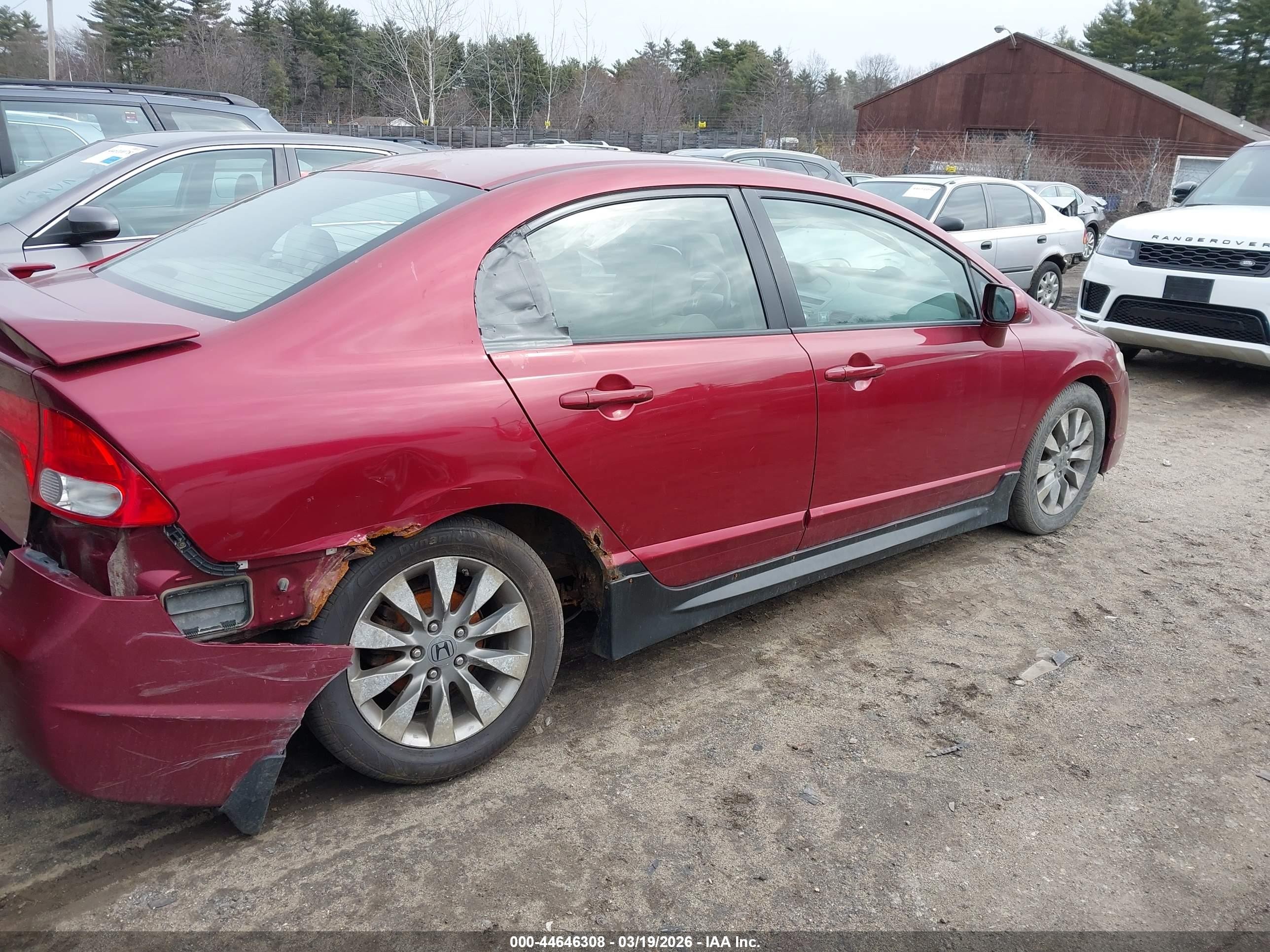 2009 Honda Civic Ex Red vin: 2HGFA16819H336003