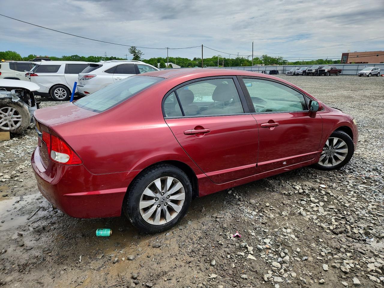 2009 Honda Civic Ex Бордовый vin: 2HGFA16819H528344