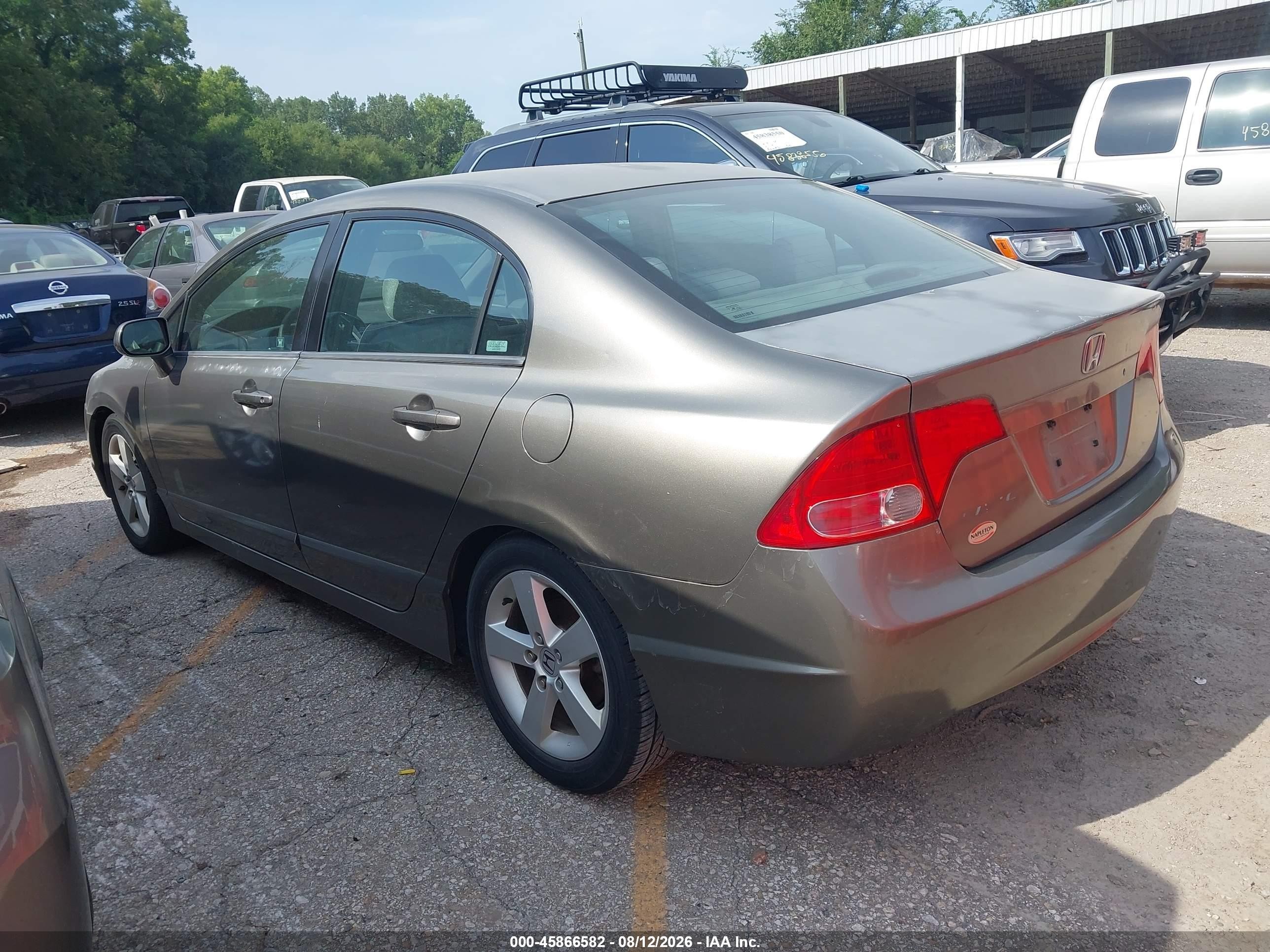 2007 Honda Civic Ex Gray vin: 2HGFA16827H507693