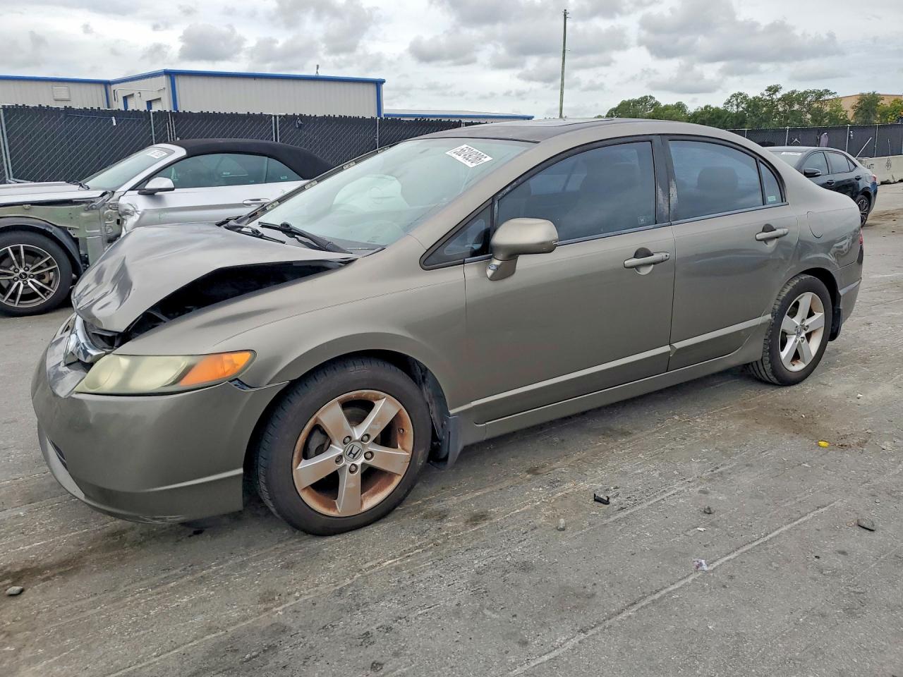 2008 Honda Civic Ex Gray vin: 2HGFA16828H311318