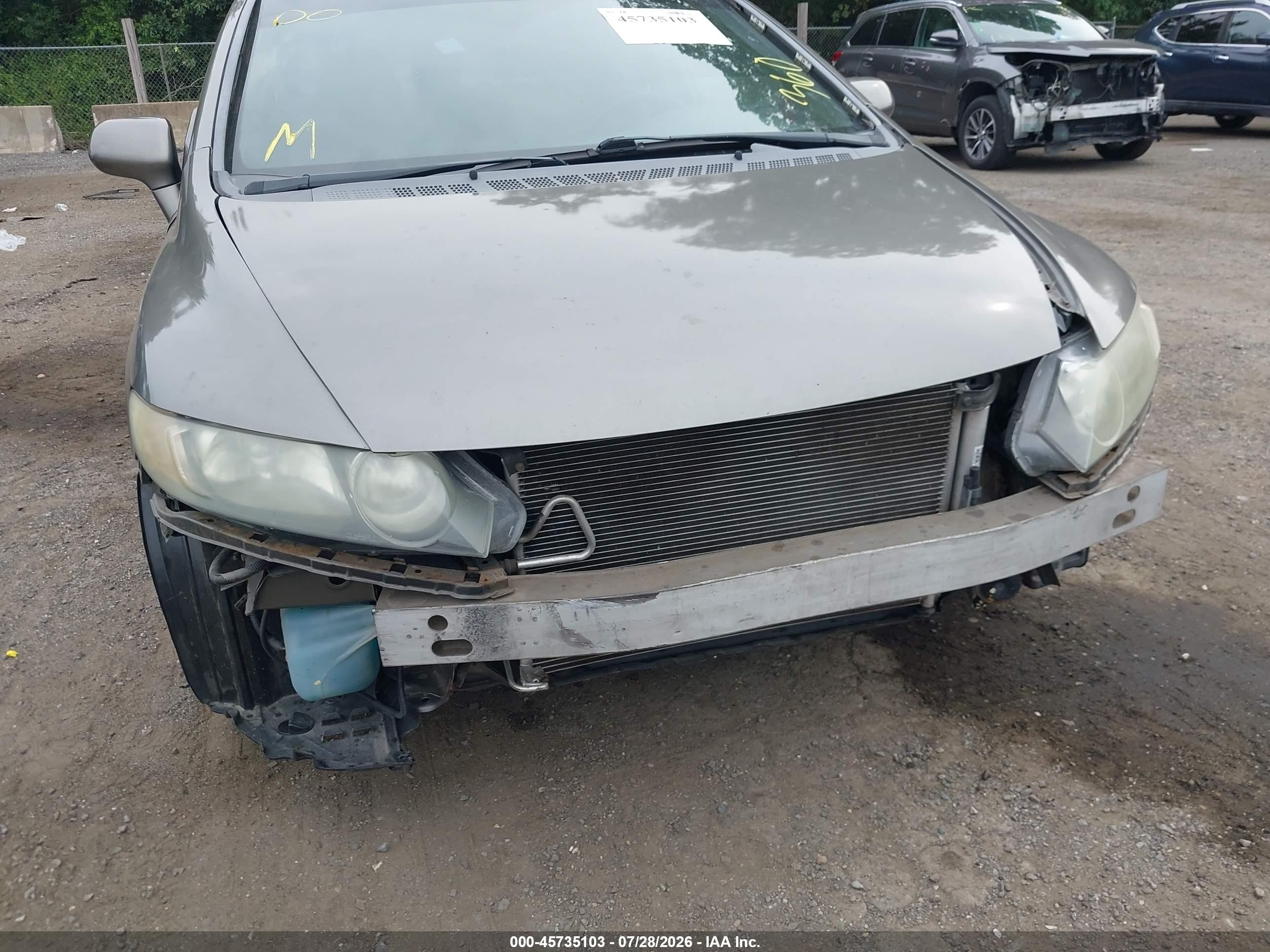 2008 Honda Civic Ex Серый vin: 2HGFA16828H314610