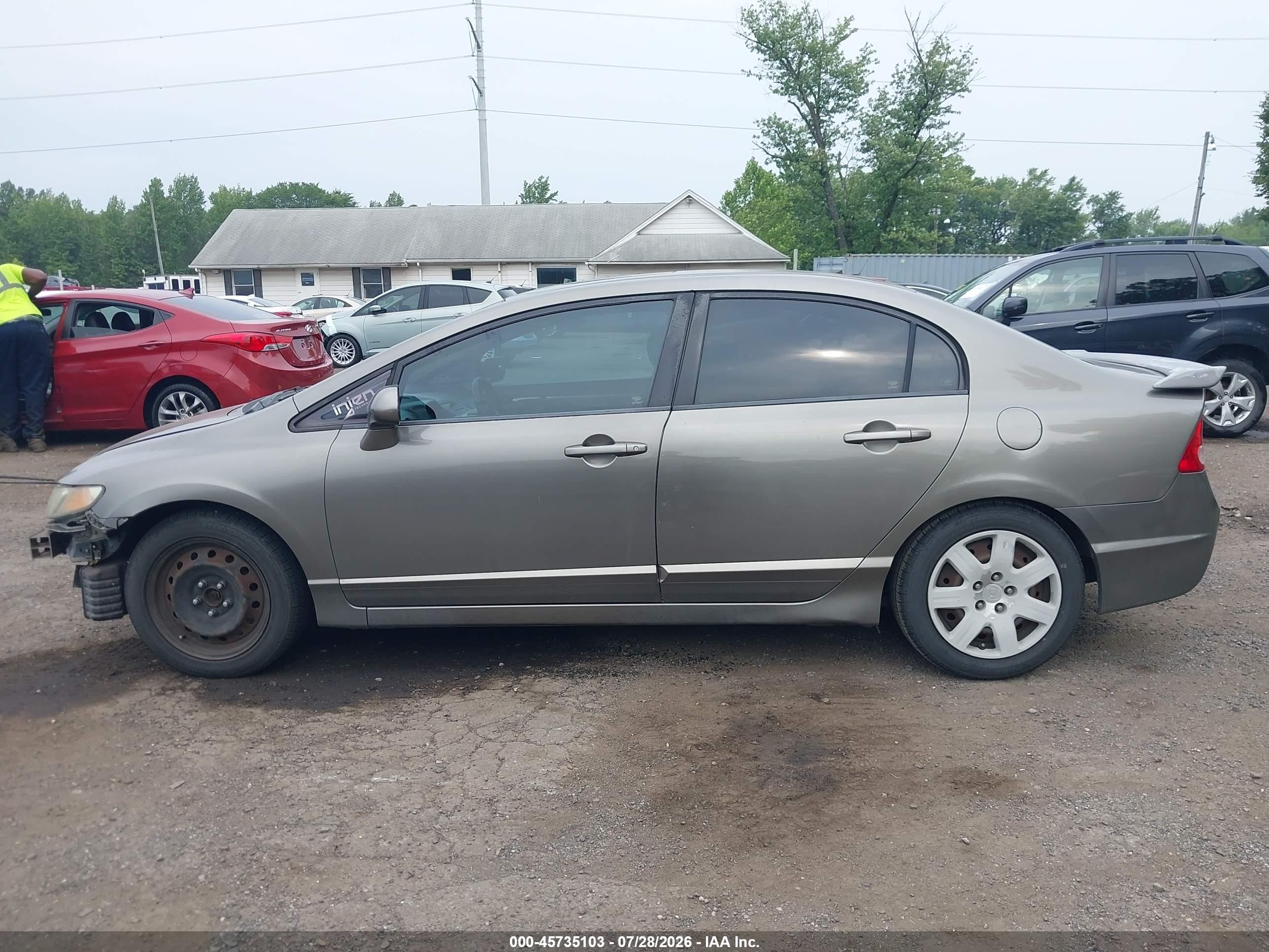 2008 Honda Civic Ex Серый vin: 2HGFA16828H314610