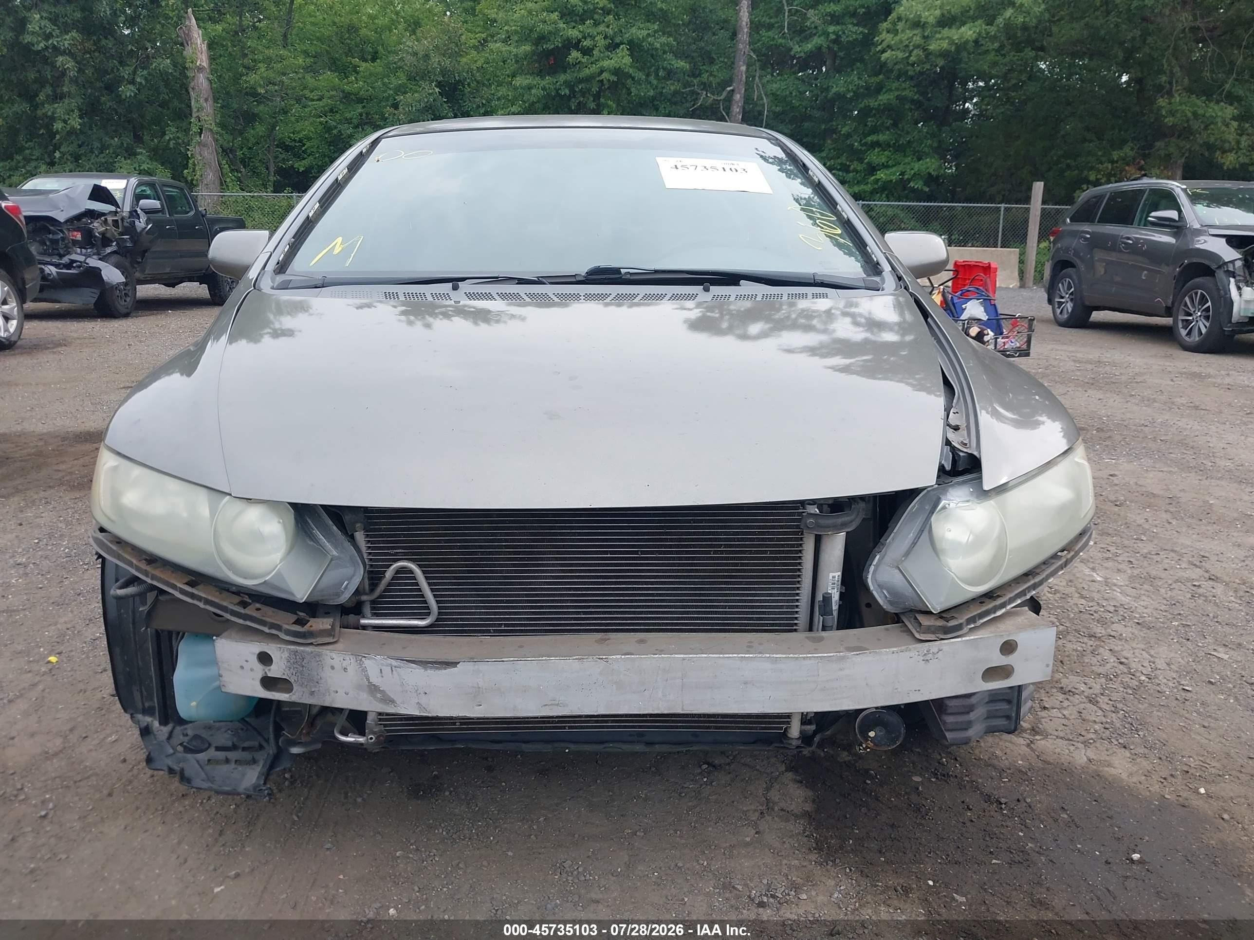 2008 Honda Civic Ex Серый vin: 2HGFA16828H314610