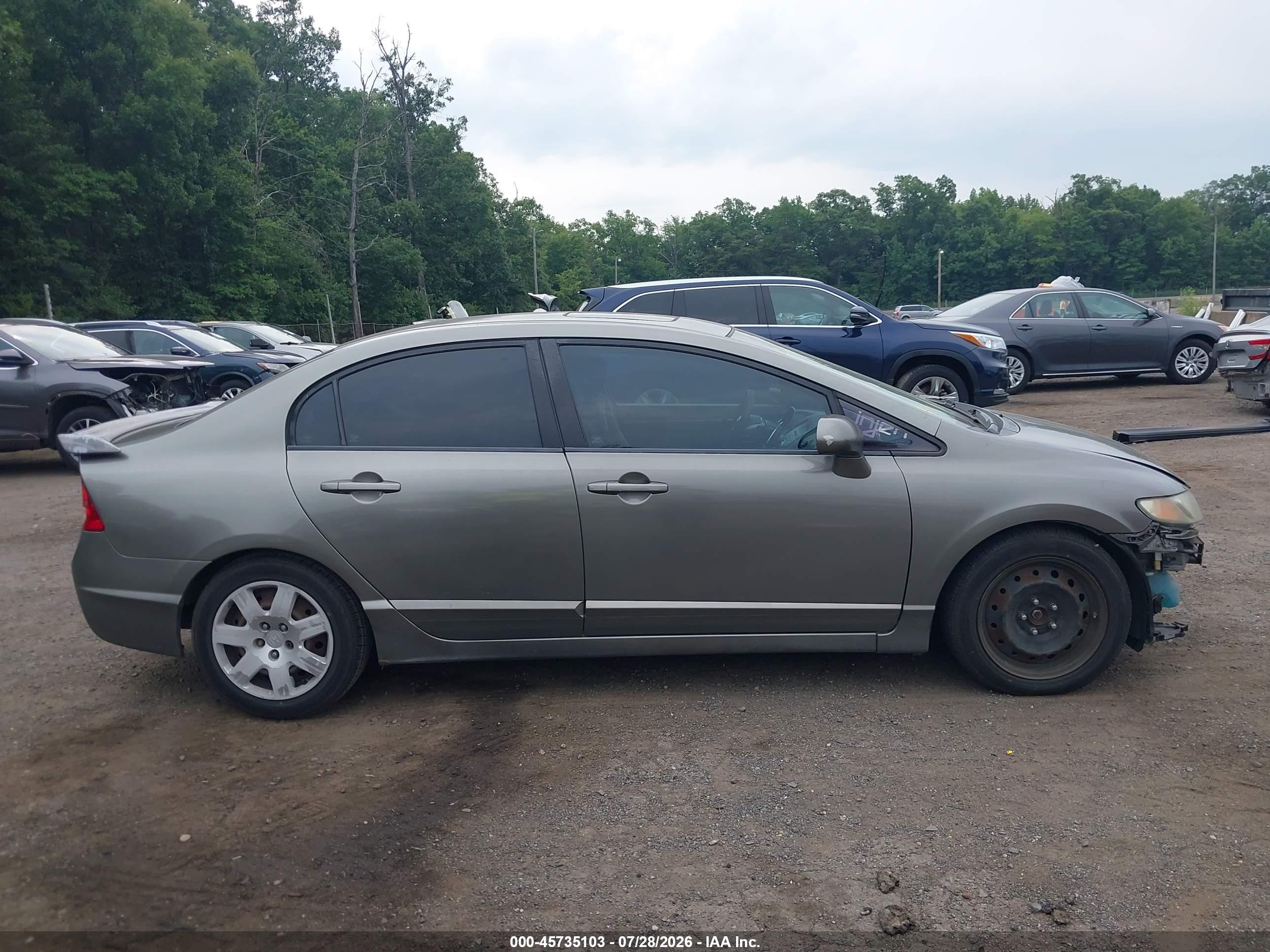 2008 Honda Civic Ex Серый vin: 2HGFA16828H314610