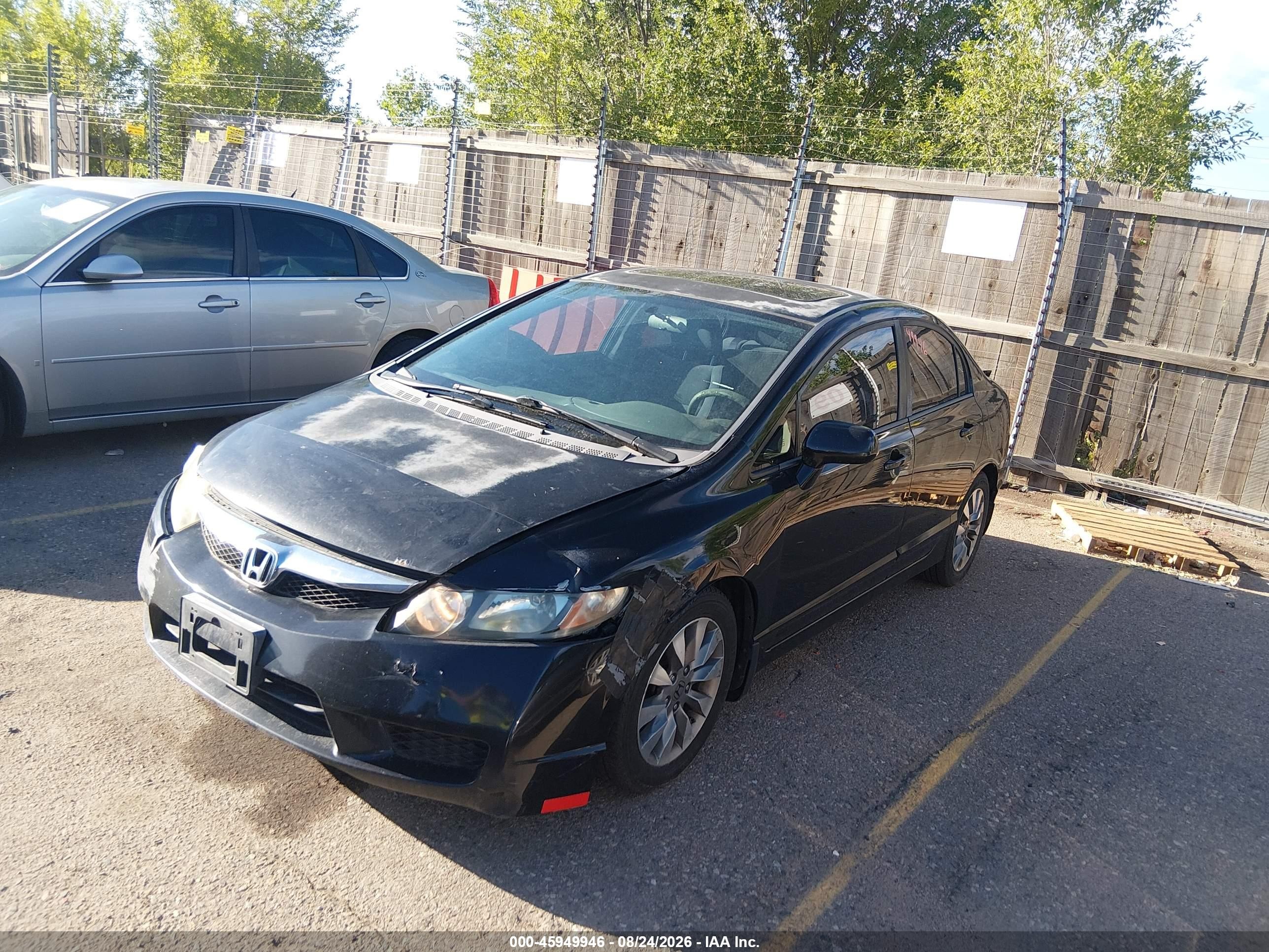 2009 Honda Civic Ex Black vin: 2HGFA16829H304208